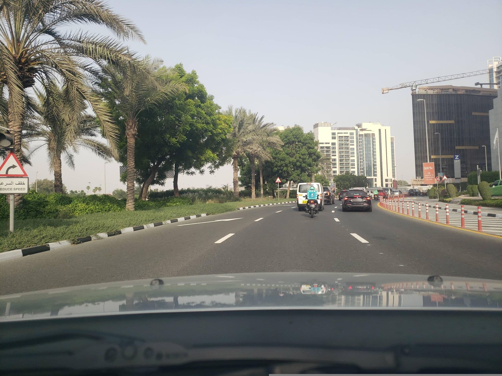 Street view near Taj Jumeirah Lake Towers, Dubai Marina — © mapfool (CC BY-SA · Mapillary)