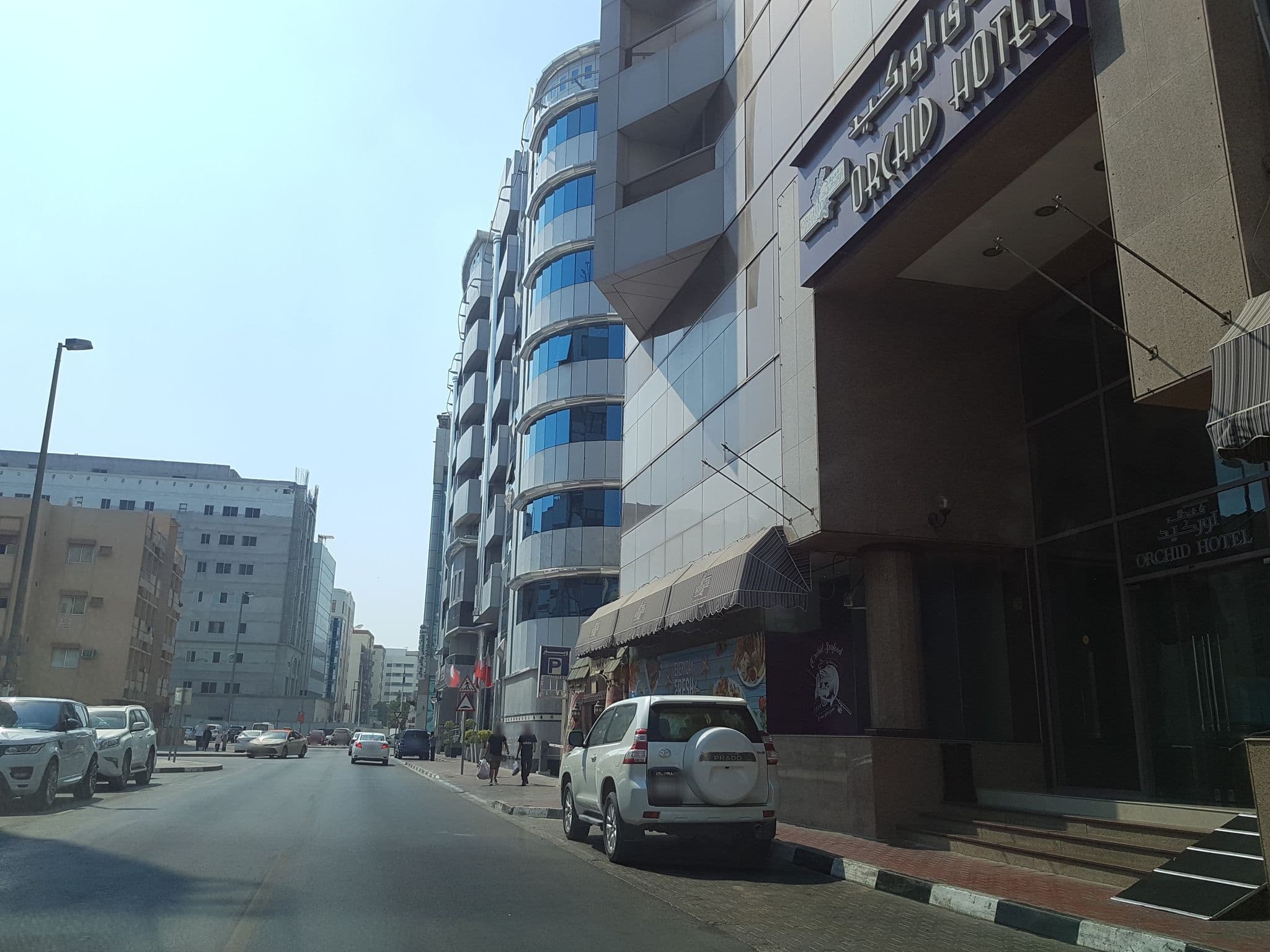 Street view near Orchid Hotel Dubai, Būr Sa‘īd — © wassaf (CC BY-SA · Mapillary)