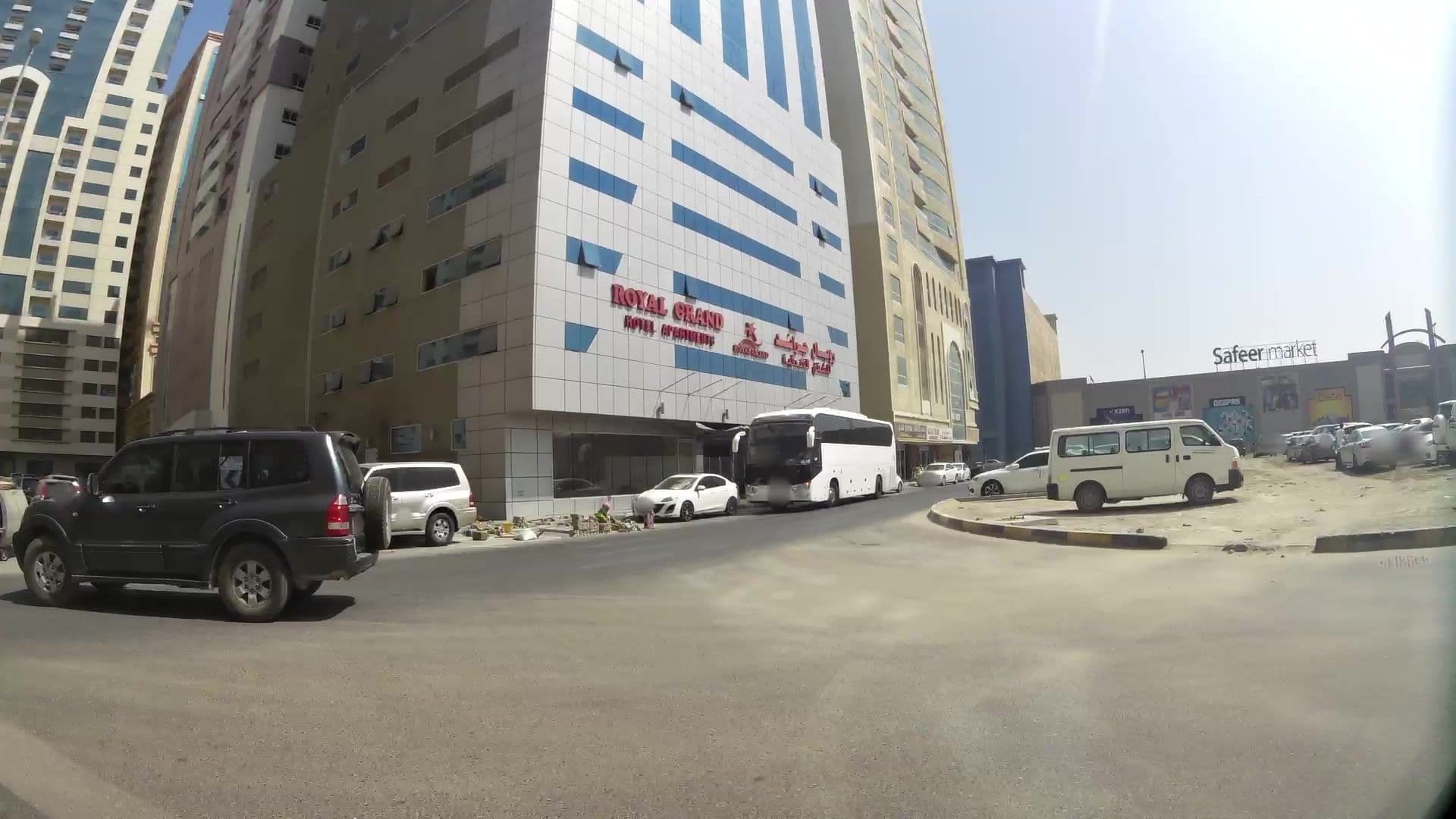 Street view near Swimming Pool @Royal Grand Suite Hotel, Al Majaz — © kaartcam (CC BY-SA · Mapillary)