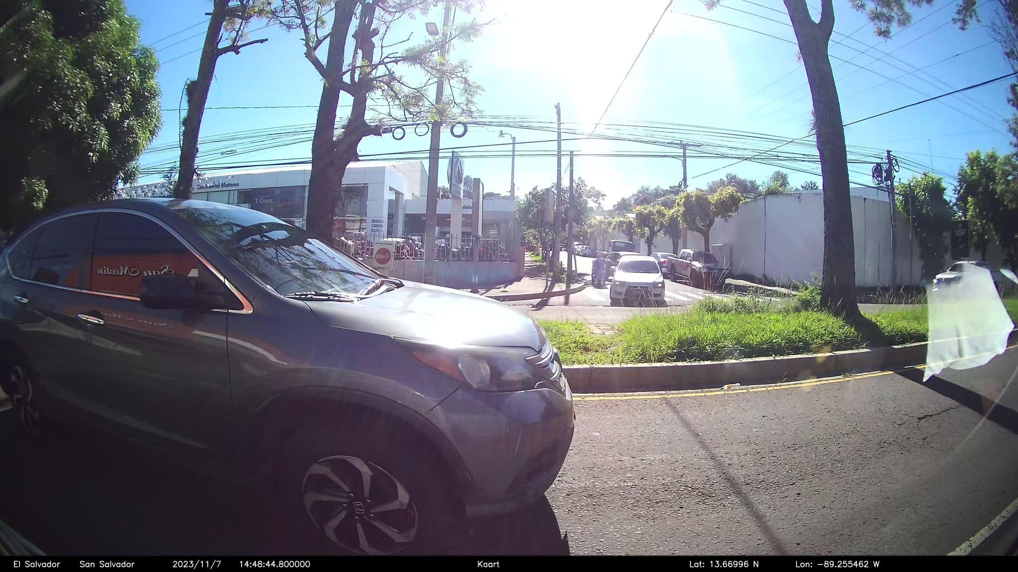 Street view near Hotel Villa Colonial, Antiguo Cuscatlán — © kaart_2 (CC BY-SA · Mapillary)