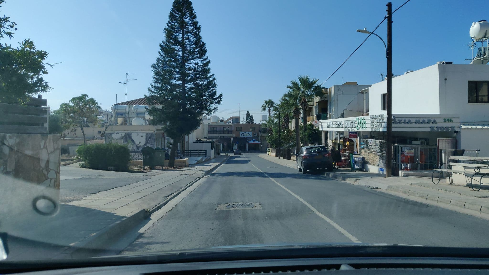 Street view near Florea Hotel Apartments, Ayia Napa — © chaikovsky (CC BY-SA · Mapillary)