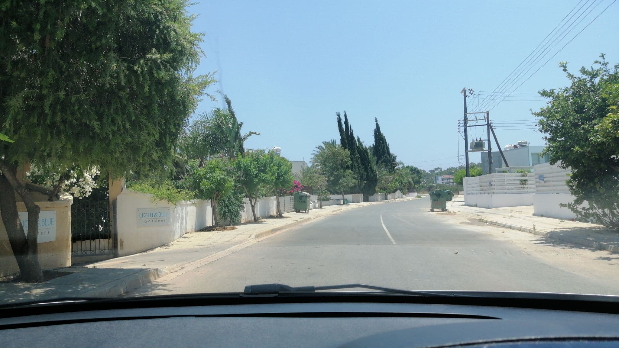 Street view near Light & Blue Gardens, Protaras — © goldenmilis (CC BY-SA · Mapillary)