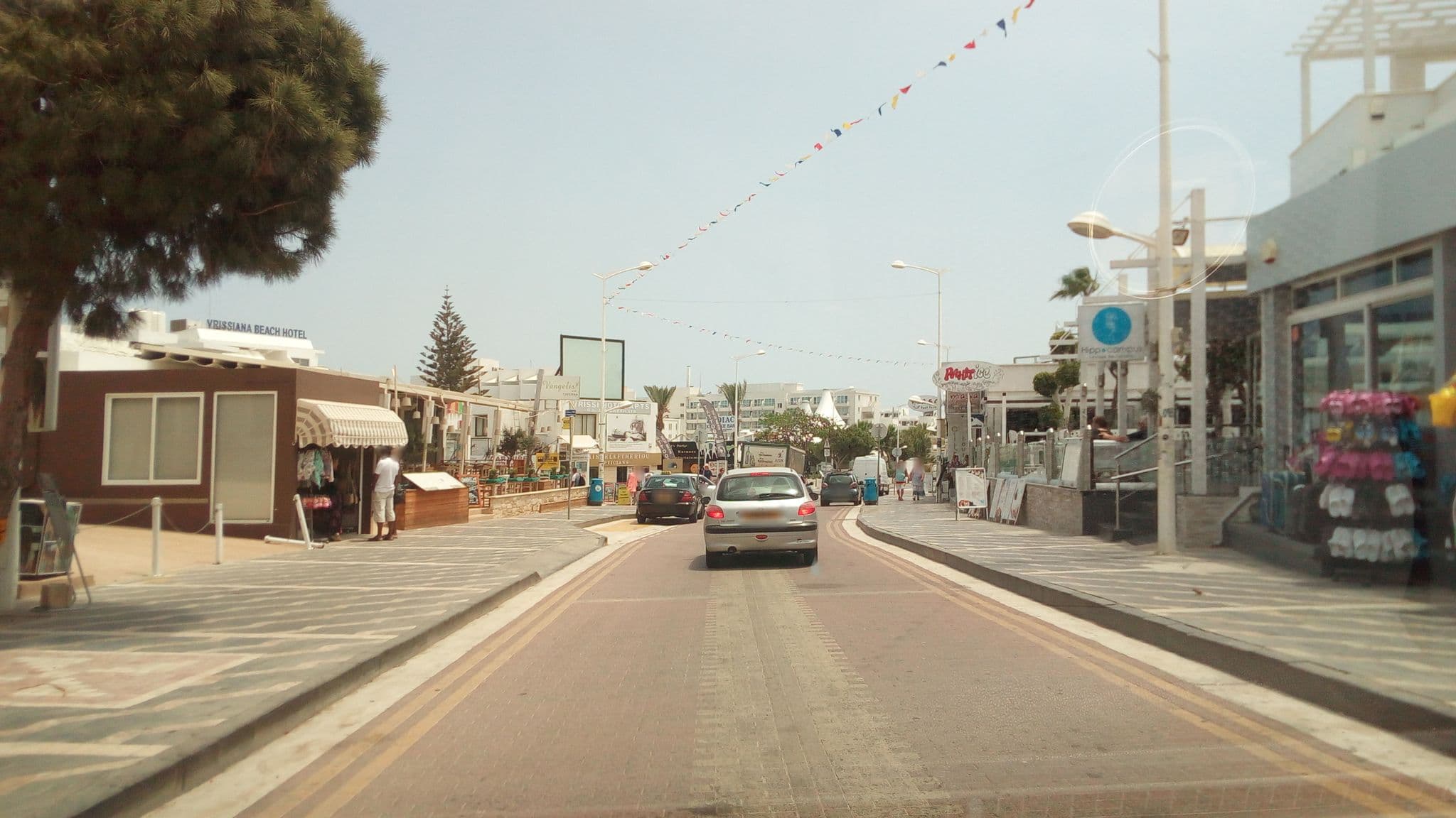 Street view near Vrissaki Hotel Apartements, Protaras — © stpkyriakou (CC BY-SA · Mapillary)