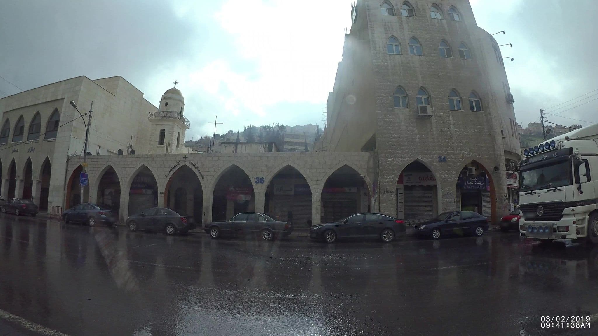 Street view near Amman Palace Hotel, Amman — © kaart_1 (CC BY-SA · Mapillary)