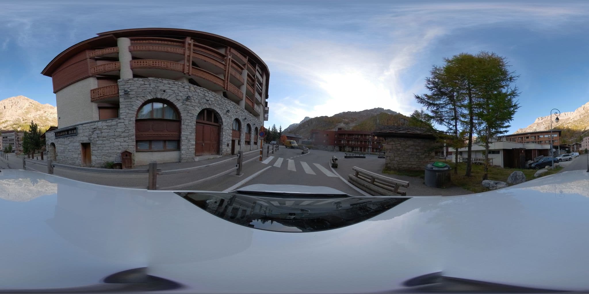 Street view near Hôtel Christiana, Val-d'Isère