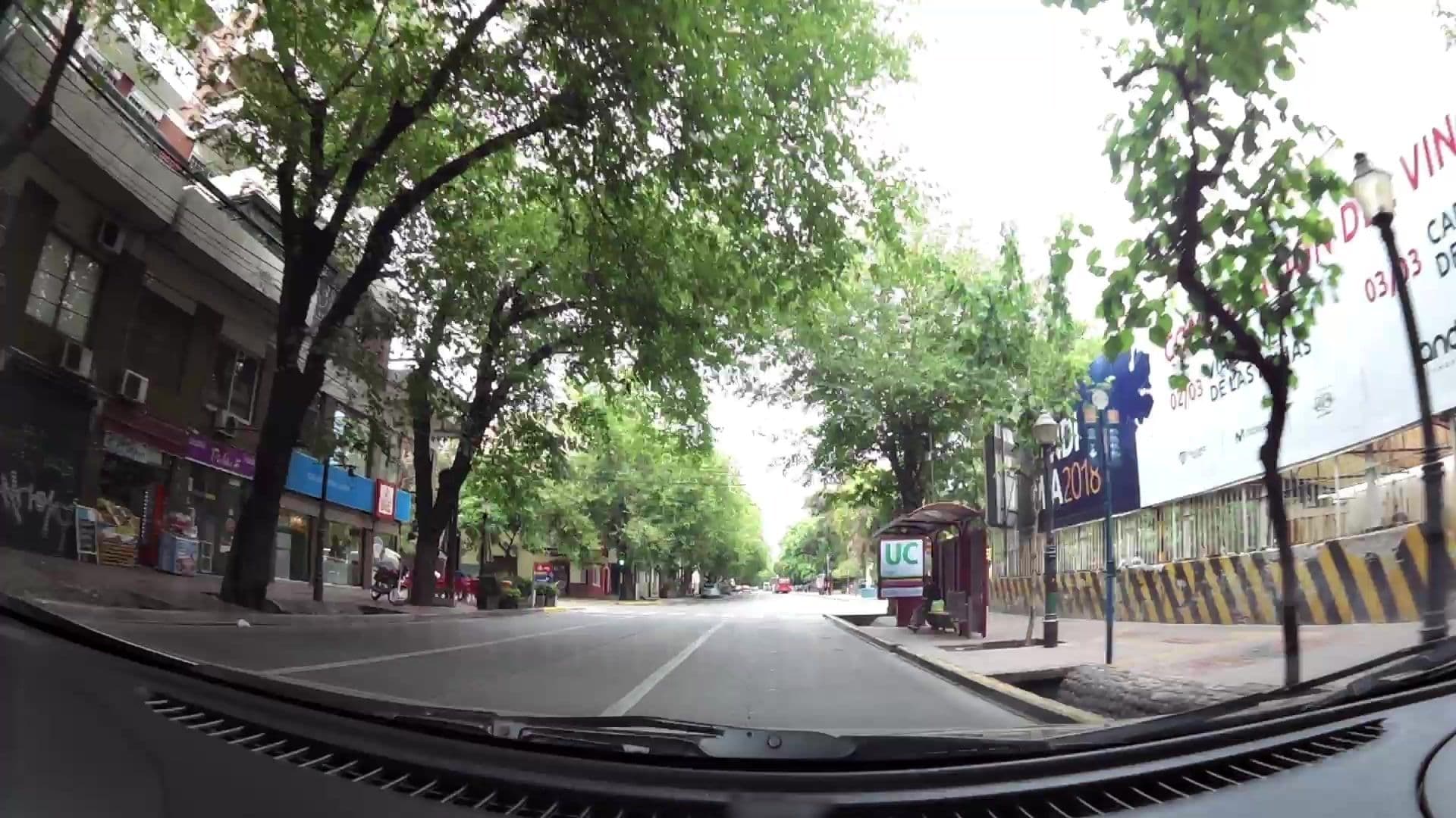 Street view near Sin Fin Hostel, Mendoza