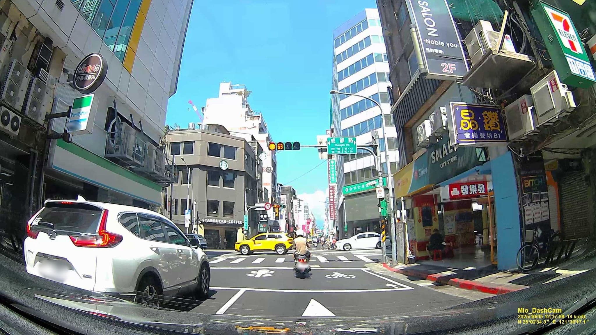 Street view near 愛客發時尚旅館(昆明館) ECFA Hotel(Kunming), Taipei — © hcyen (CC BY-SA · Mapillary)