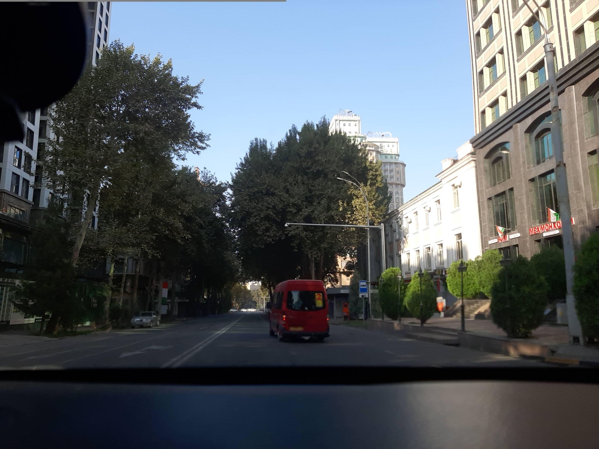 Street view near Hotel Guliston, Dushanbe — © krah (CC BY-SA · Mapillary)