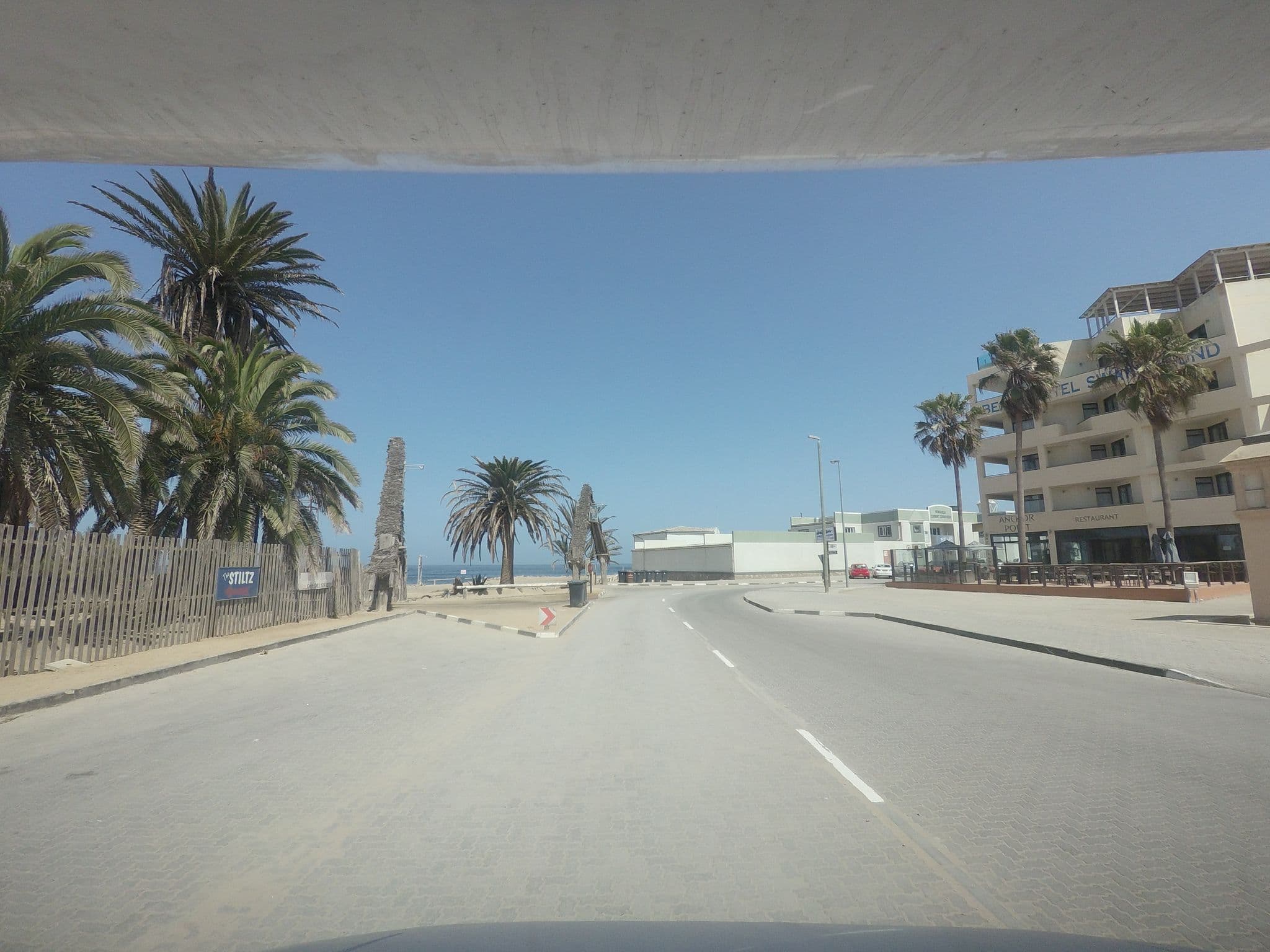 Street view near Beach Hotel, Swakopmund — © tallguy (CC BY-SA · Mapillary)