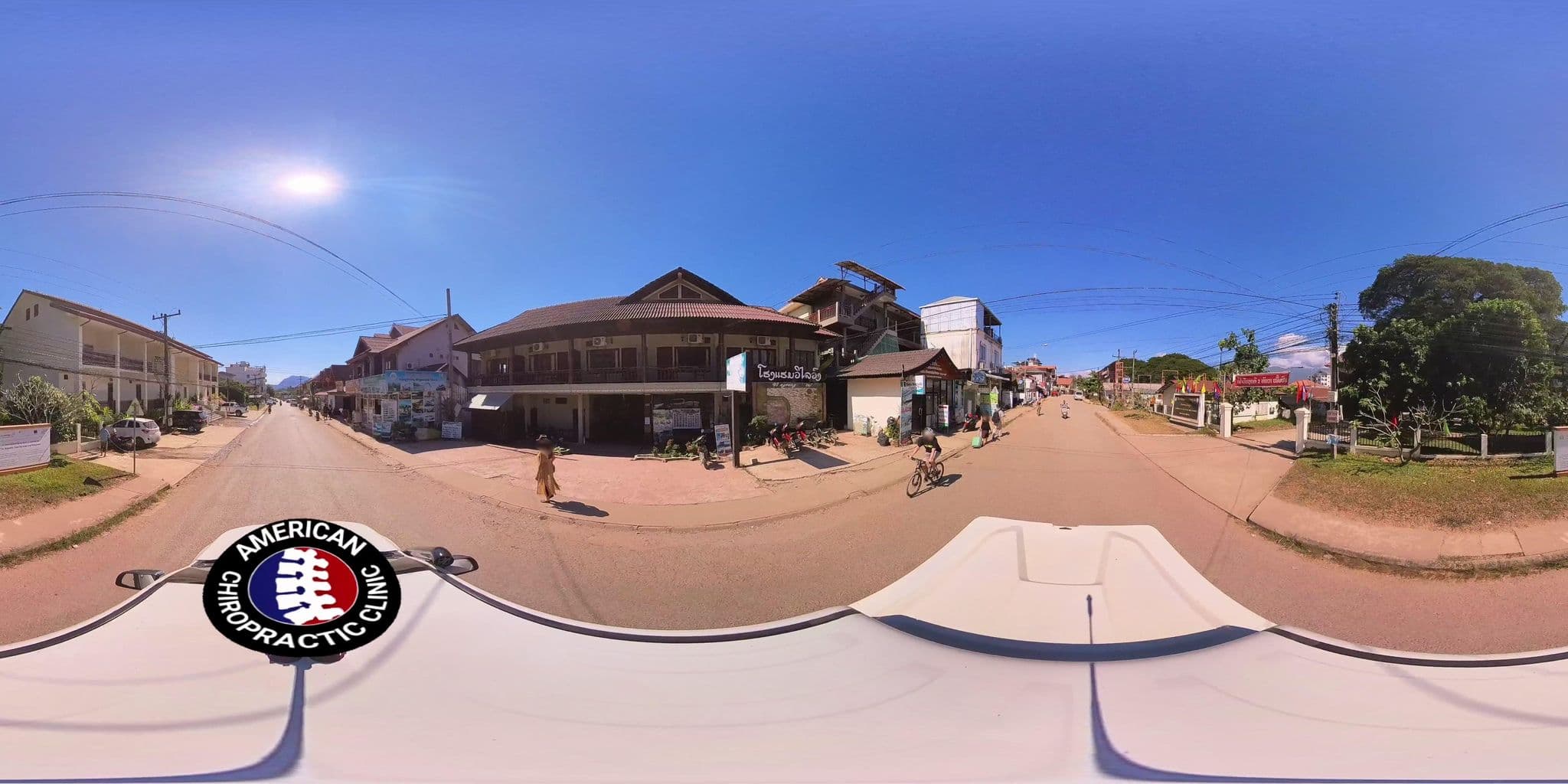 Street view near Villa Nam Song Vang Vieng, Vang Vieng — © DrLogan (CC BY-SA · Mapillary)