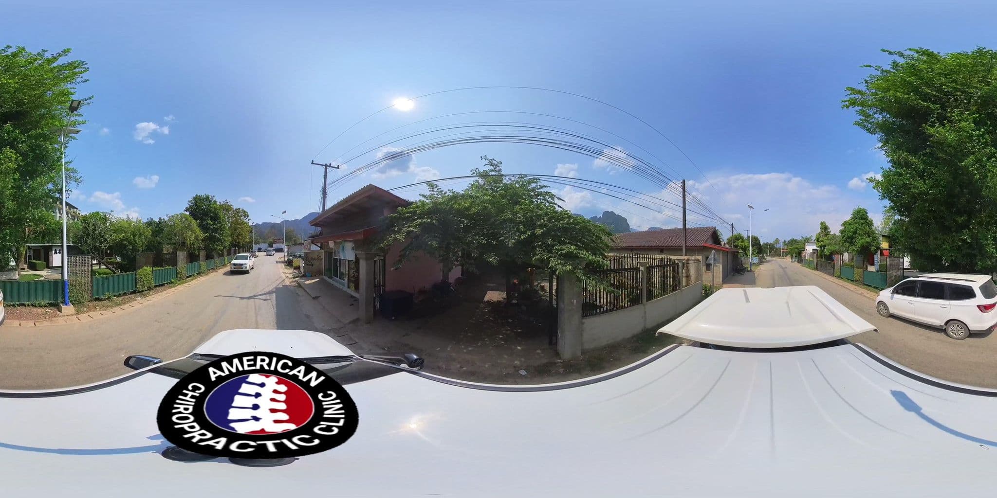 Street view near Hailin Resort, Vang Vieng — © DrLogan (CC BY-SA · Mapillary)