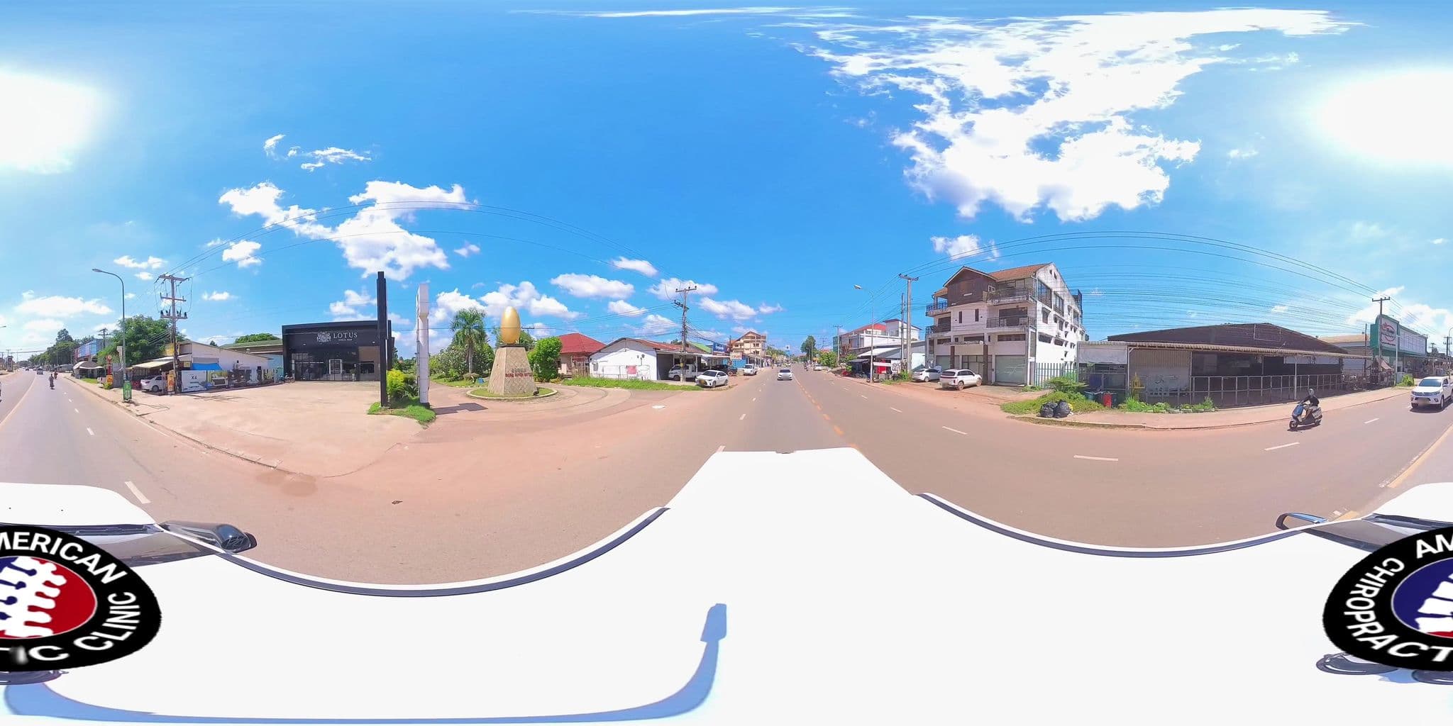 Street view near Dork Jumpa Hotel, Vientiane — © DrLogan (CC BY-SA · Mapillary)
