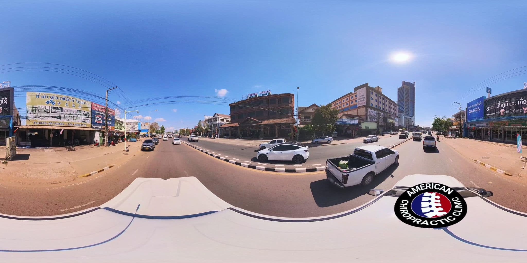 Street view near โรงแรมแสงแก้ว, Vientiane — © DrLogan (CC BY-SA · Mapillary)