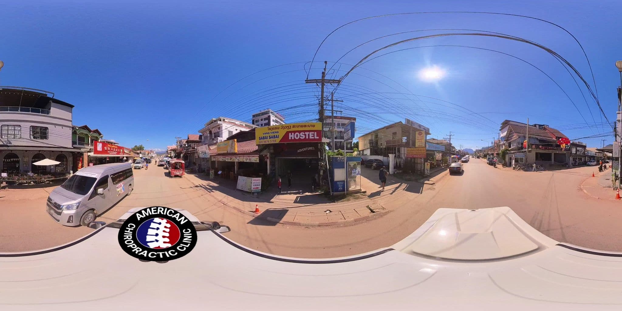 Street view near Malany Villa, Vang Vieng — © DrLogan (CC BY-SA · Mapillary)