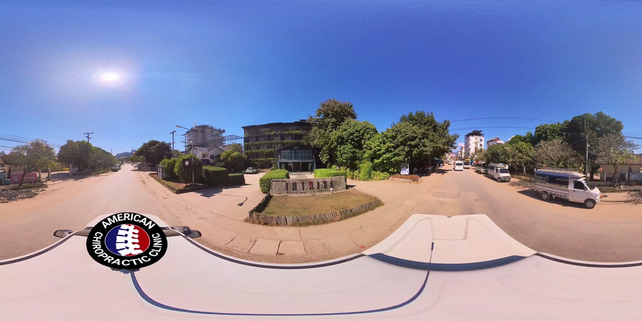 Street view near Ban Sabai Bungalows, Vang Vieng — © DrLogan (CC BY-SA · Mapillary)