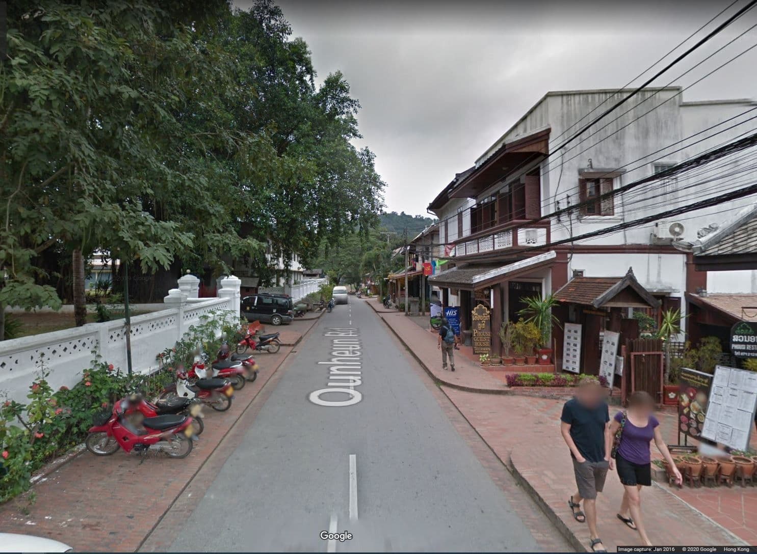 Street view near Villa Laodeum, Luang Prabang — © hiworld (CC BY-SA · Mapillary)