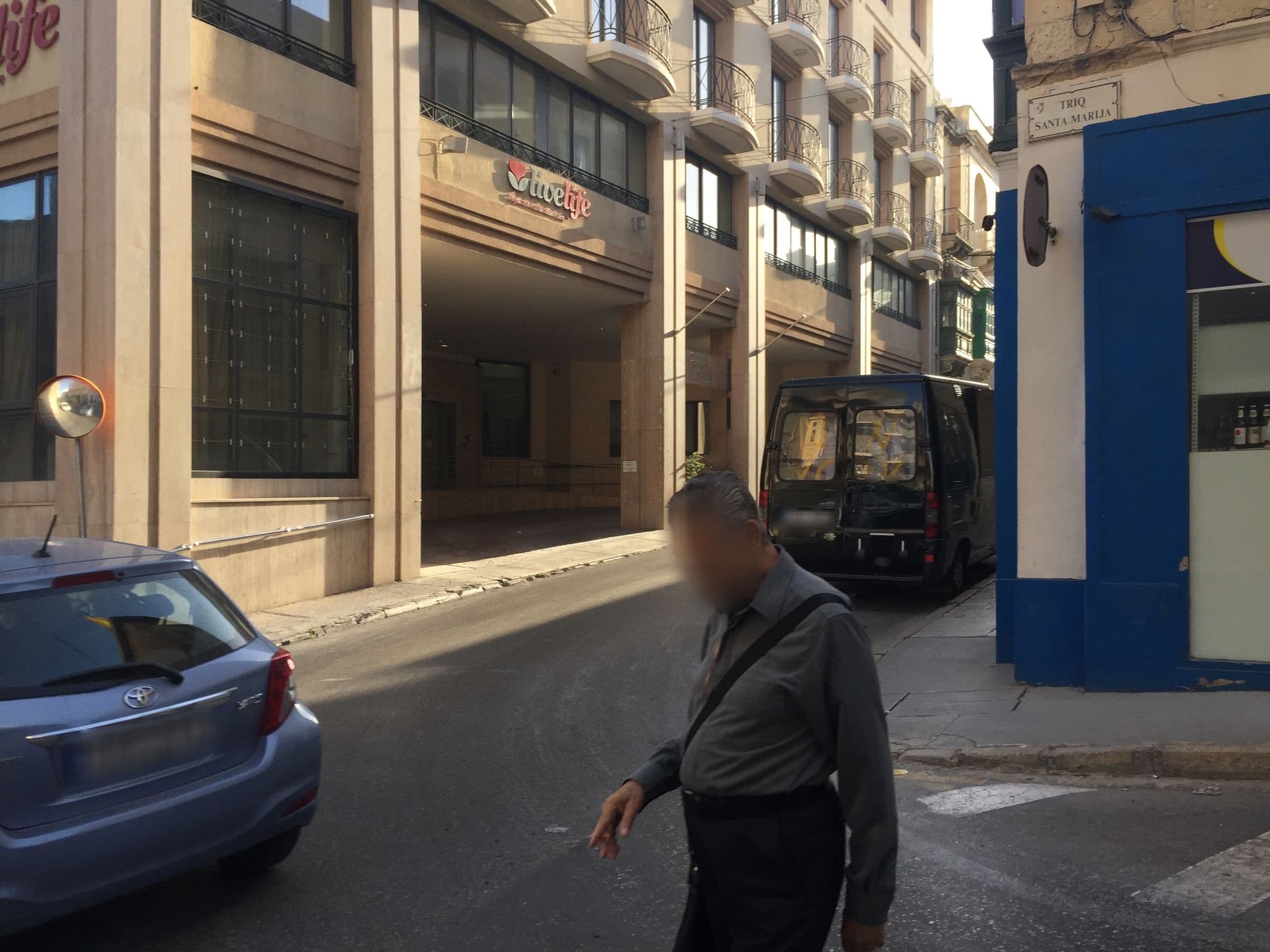 Street view near Backstage Boutique Townhouse, Sliema — © richlv (CC BY-SA · Mapillary)