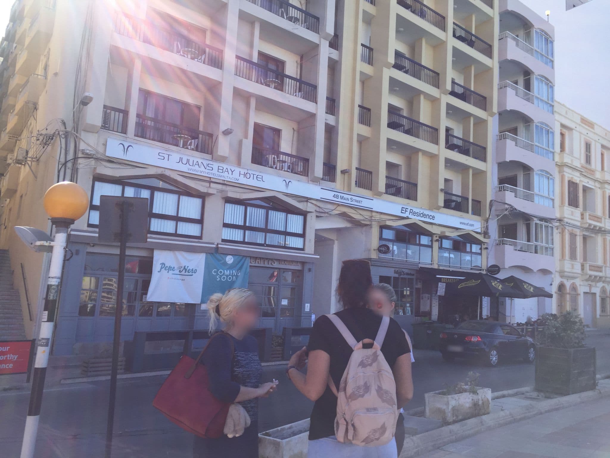 Street view near St. Julian's Bay Hotel, San Ġiljan — © richlv (CC BY-SA · Mapillary)