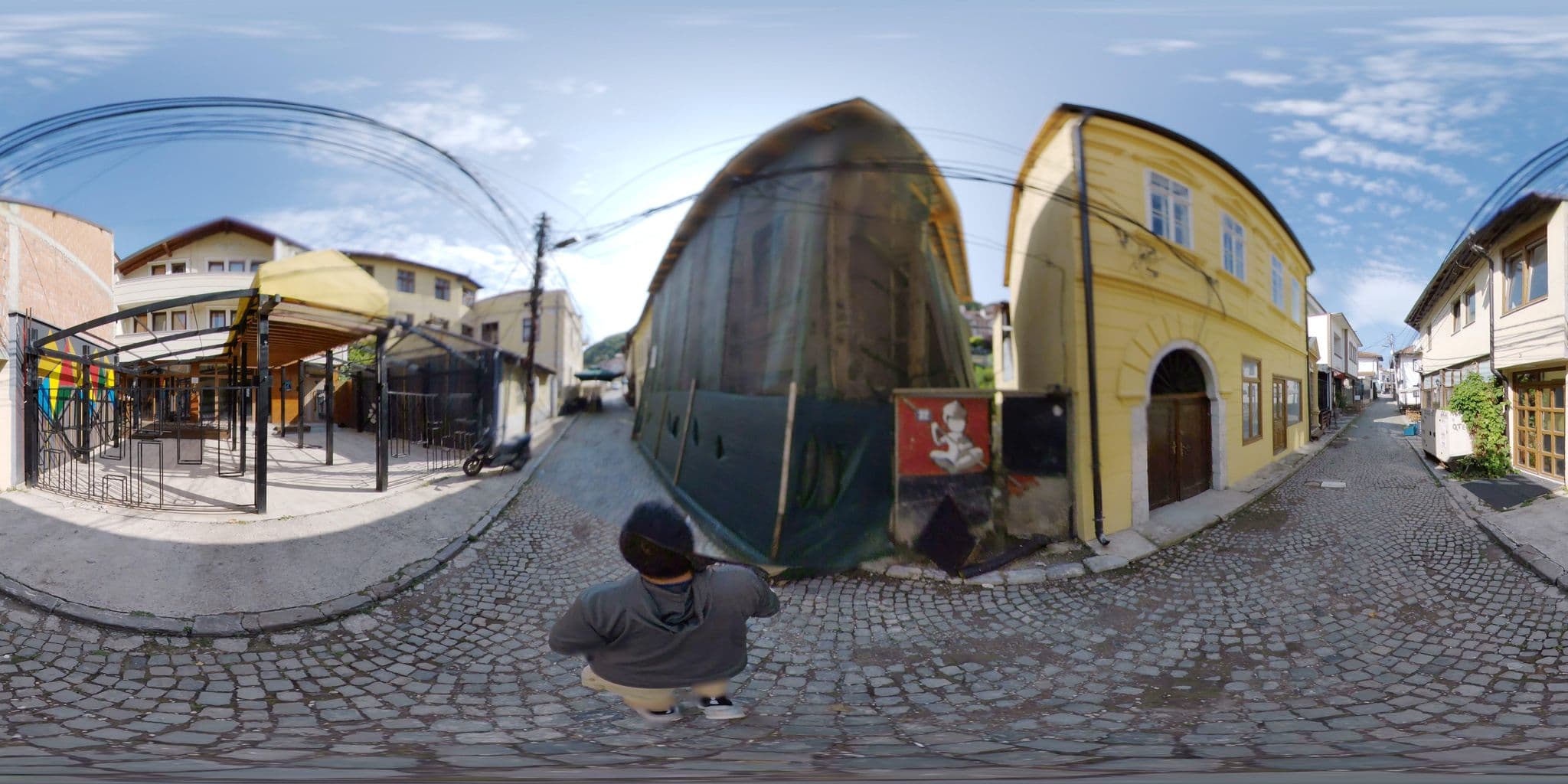 Street view near Hotel Cashbah, Prizren — © mapconcierge (CC BY-SA · Mapillary)