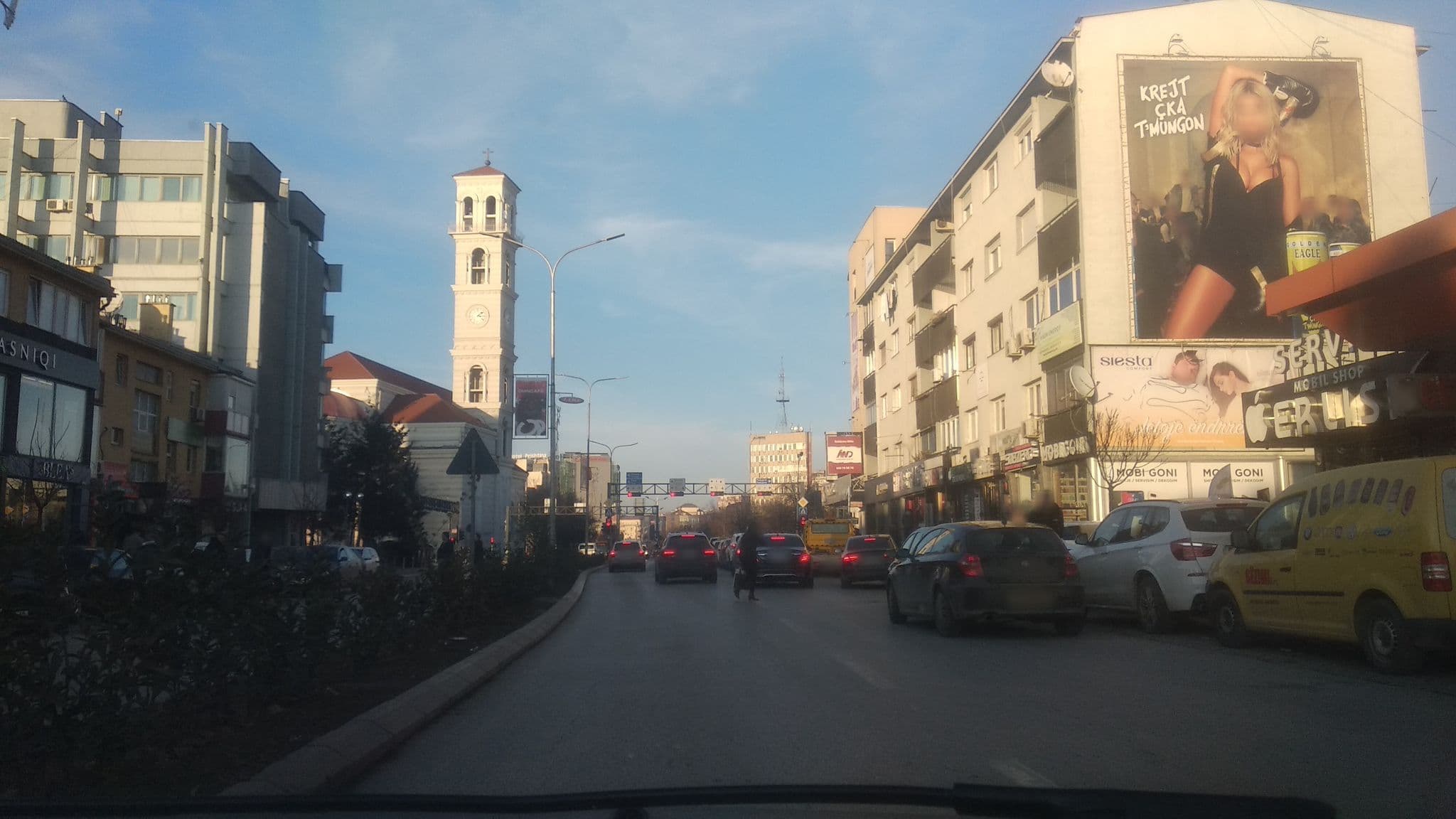 Street view near White Apartment's, Pristina — © shuke (CC BY-SA · Mapillary)