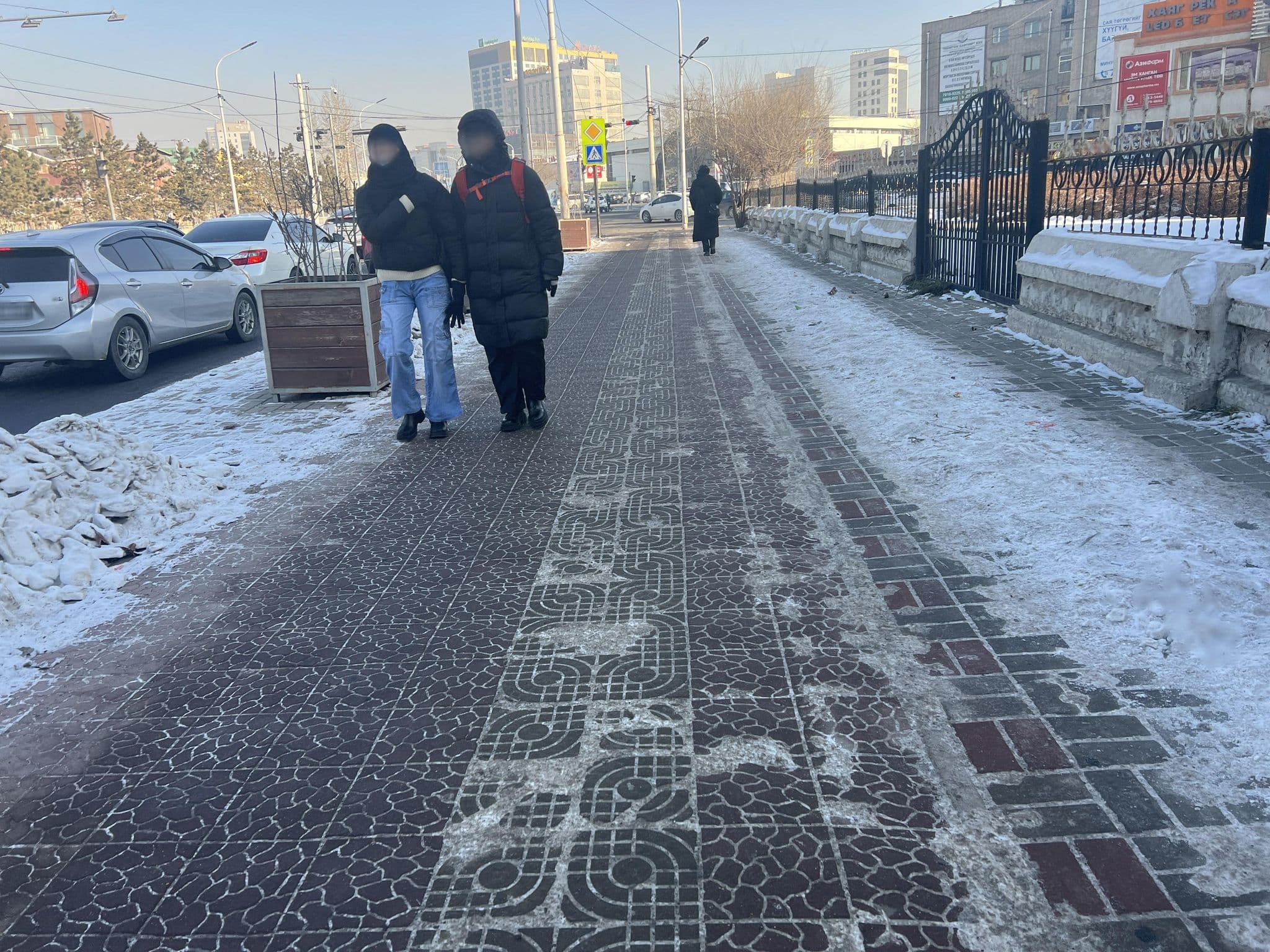 Street view near Genex Hotel, Ulan Bator — © Baigalmaa (CC BY-SA · Mapillary)