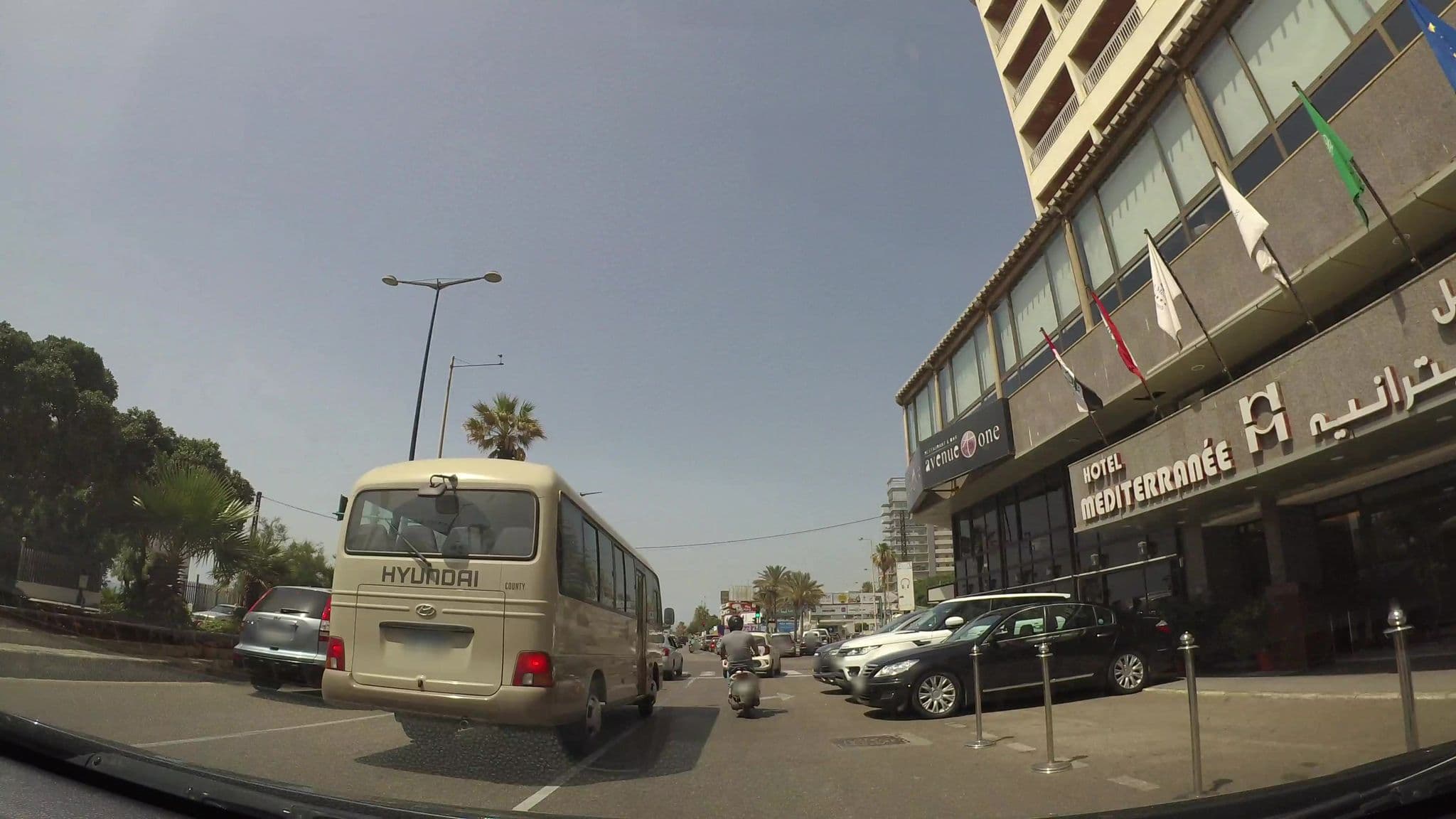 Street view near Hotel Mediterranee Beirut, Ra’s Bayrūt — © kaartcam (CC BY-SA · Mapillary)