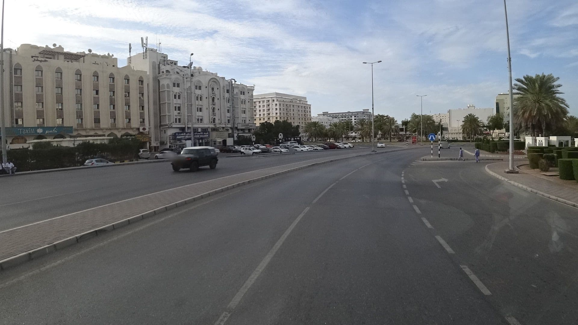 Street view near Radisson Blu Business Class Lounge, Muscat — © vbombaerts (CC BY-SA · Mapillary)