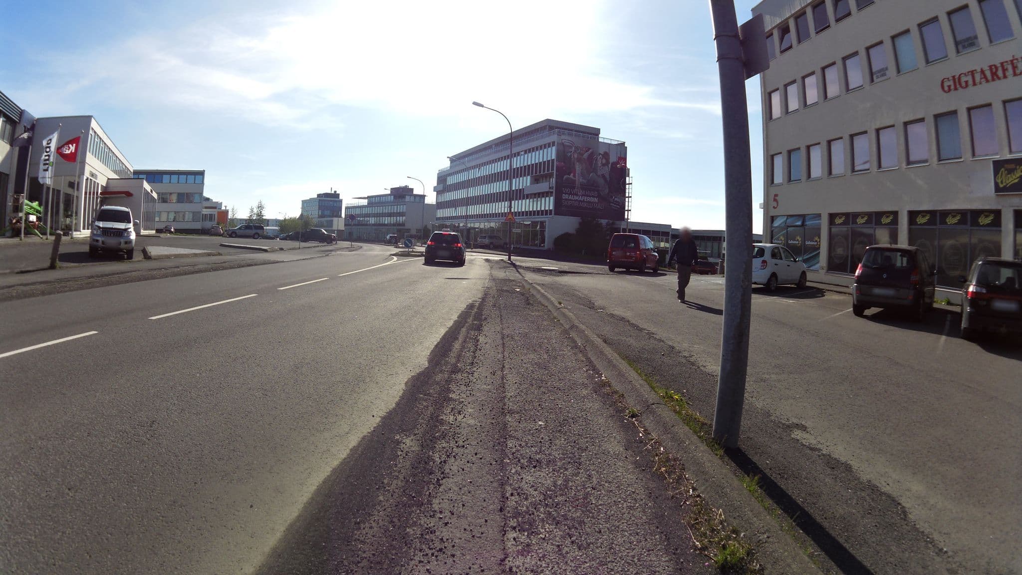 Street view near Alva Hotel, Reykjavík — © stalfur (CC BY-SA · Mapillary)