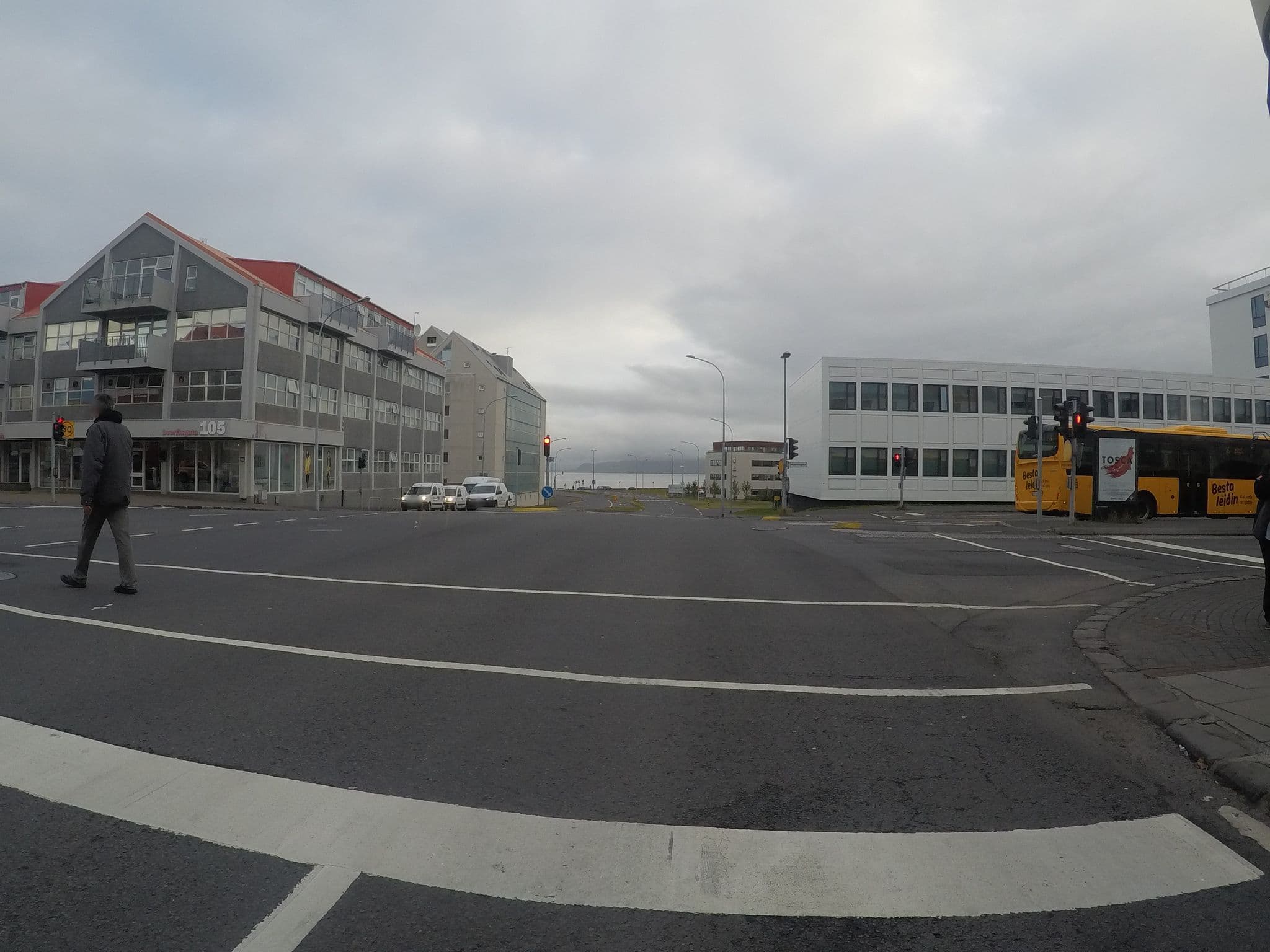 Street view near Guesthouse 101, Reykjavík — © chrisbeddow (CC BY-SA · Mapillary)