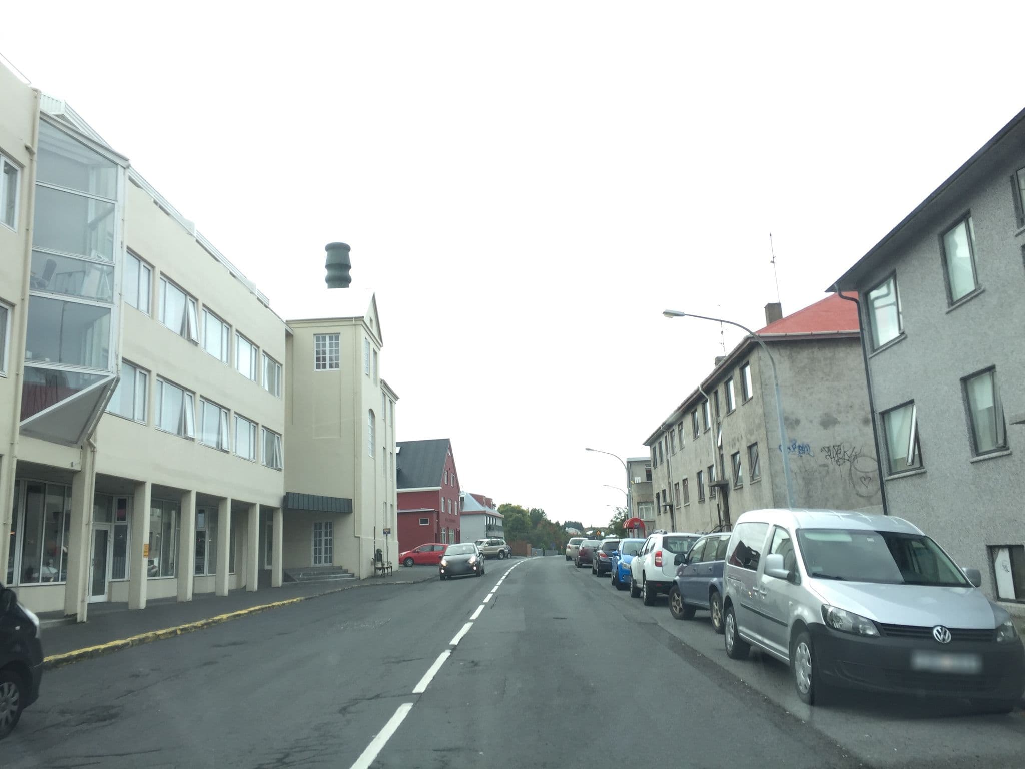 Street view near Hotel Reykjavík, Reykjavík — © millenbop (CC BY-SA · Mapillary)
