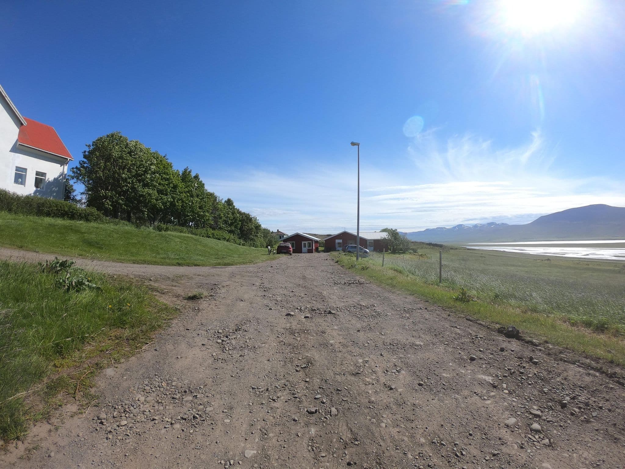 Street view near Helluland Guesthouse, Sauðárkrókur — © bartjakob1 (CC BY-SA · Mapillary)