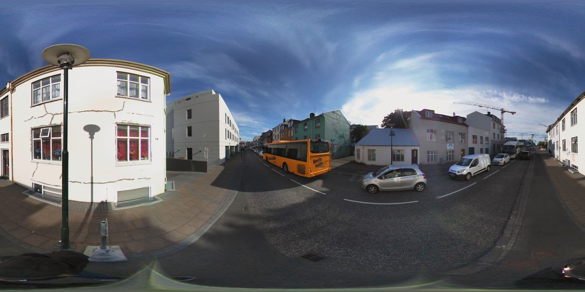 Street view near Welcome Apartments, Reykjavík — © quicksand (CC BY-SA · Mapillary)