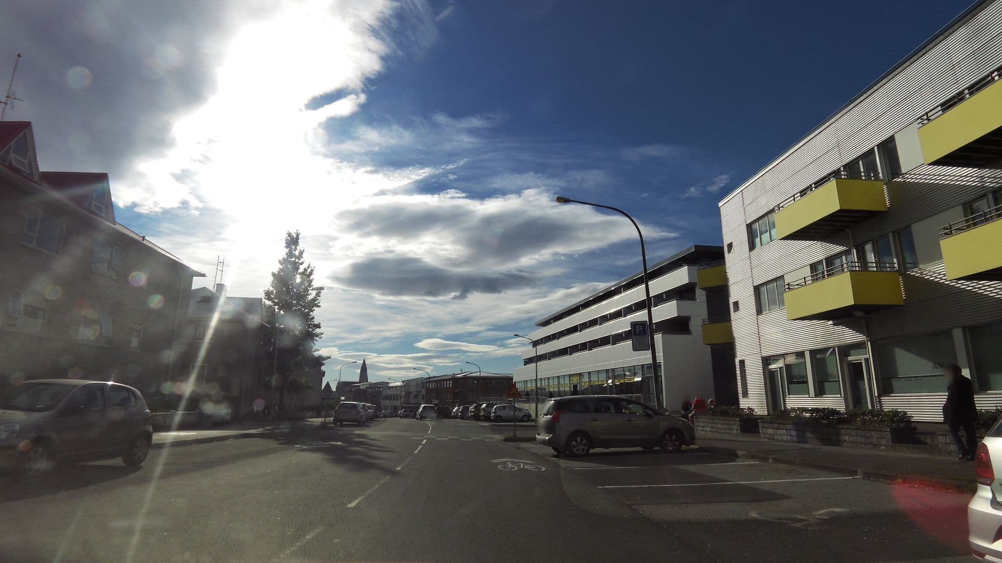 Street view near Northern Comfort Apartments, Reykjavík — © stalfur (CC BY-SA · Mapillary)