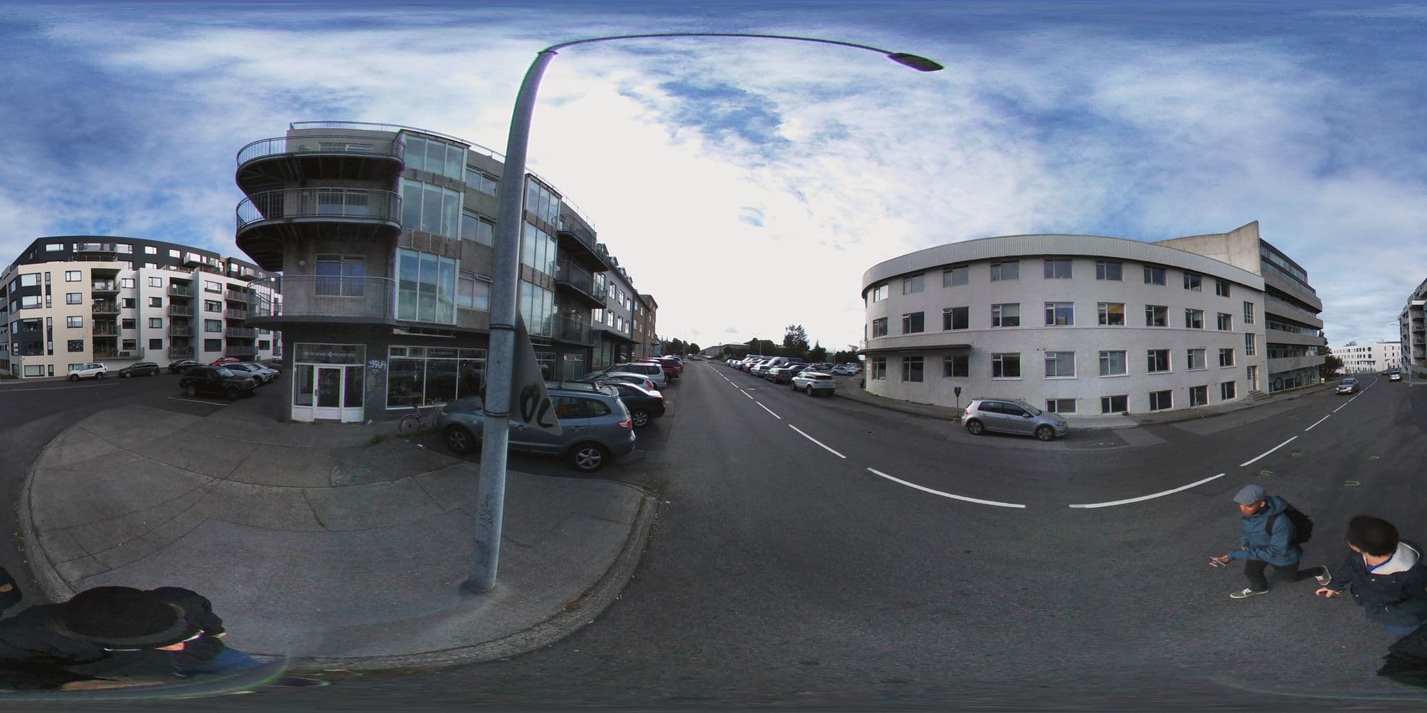 Street view near Einholt Apartments, Reykjavík — © quicksand (CC BY-SA · Mapillary)