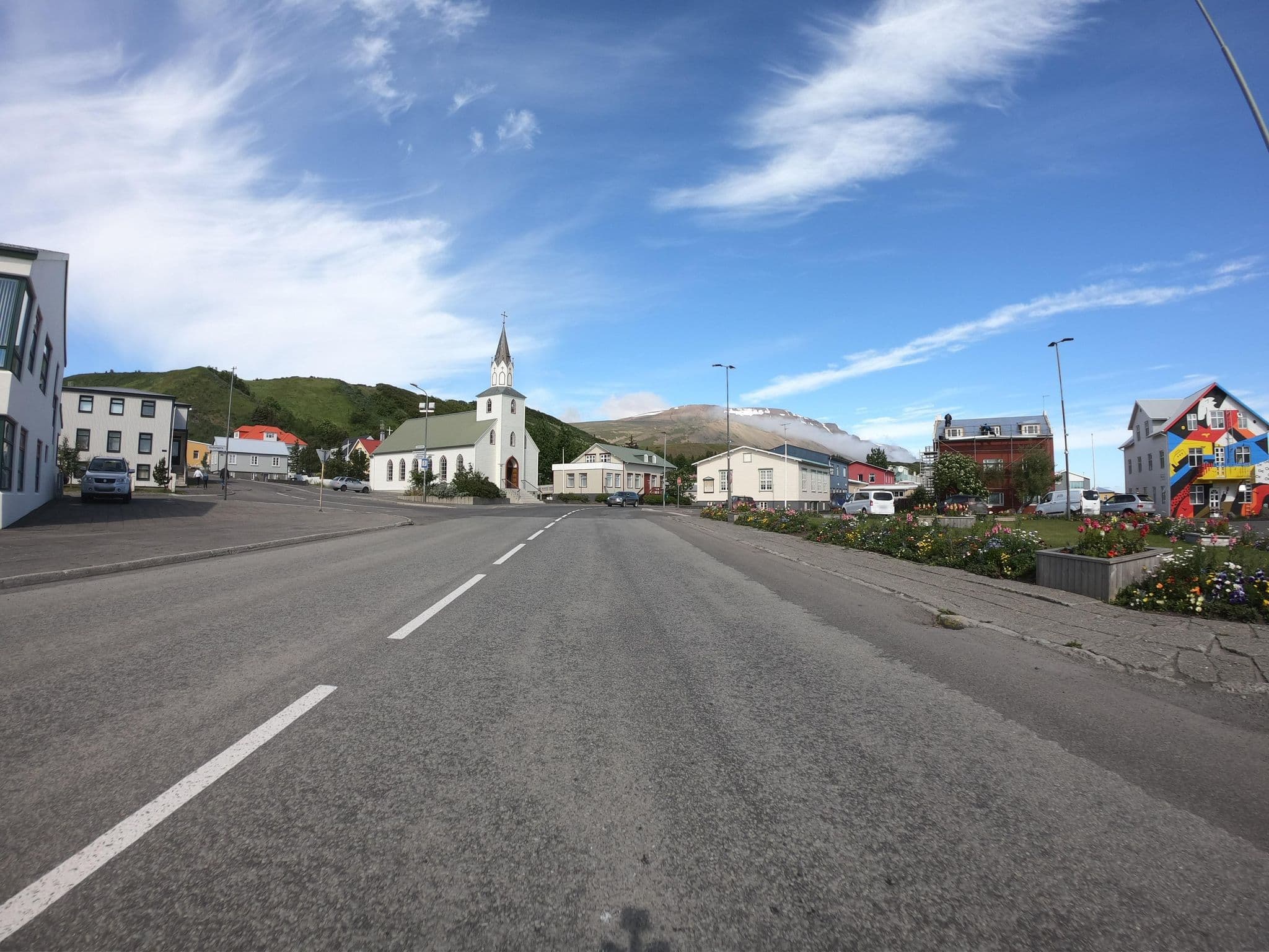 Street view near Gistiheimilið Mikligarður, Sauðárkrókur — © bartjakob1 (CC BY-SA · Mapillary)