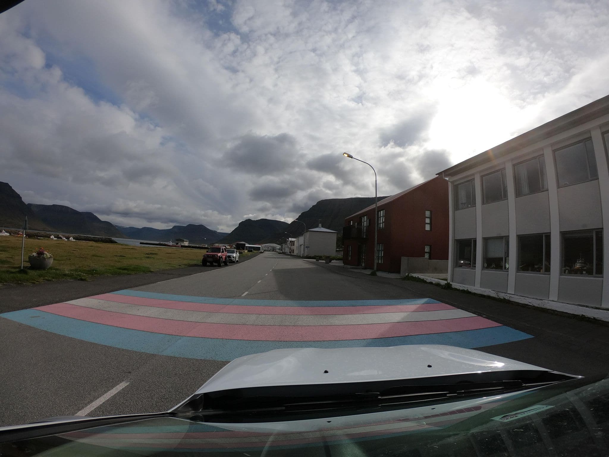 Street view near Sima Hostel, Ísafjörður — © canadarunner (CC BY-SA · Mapillary)