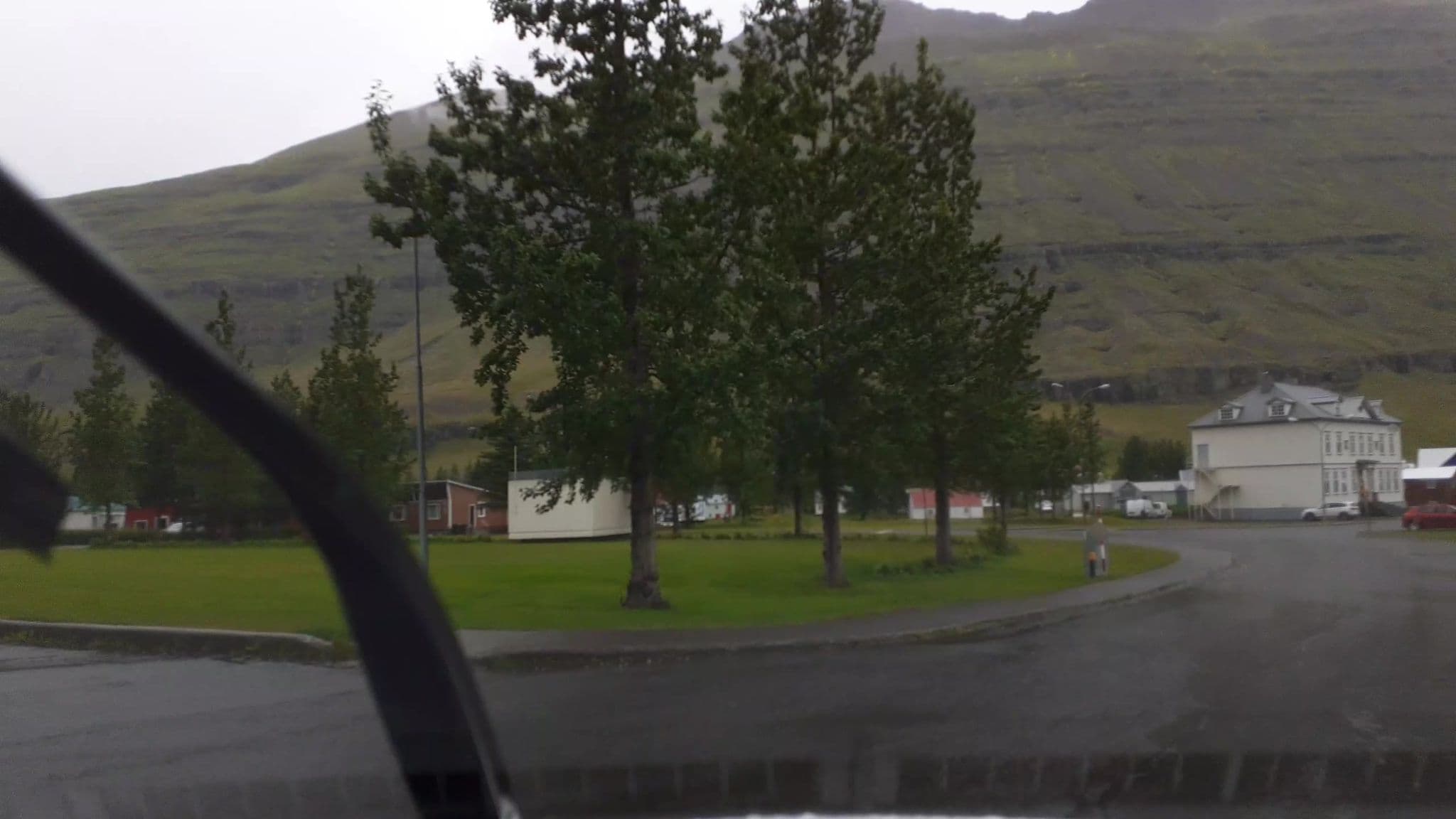 Street view near Hafaldan Hospital, Egilsstaðir — © kjarrval (CC BY-SA · Mapillary)