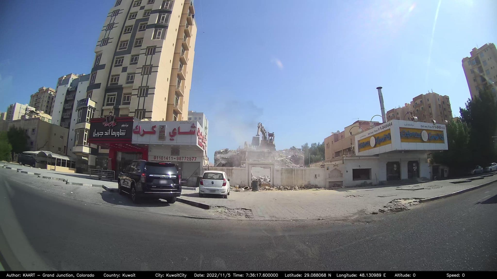 Street view near شاليهات لؤلؤة الخيران, Al Faḩāḩīl — © kaart_2 (CC BY-SA · Mapillary)