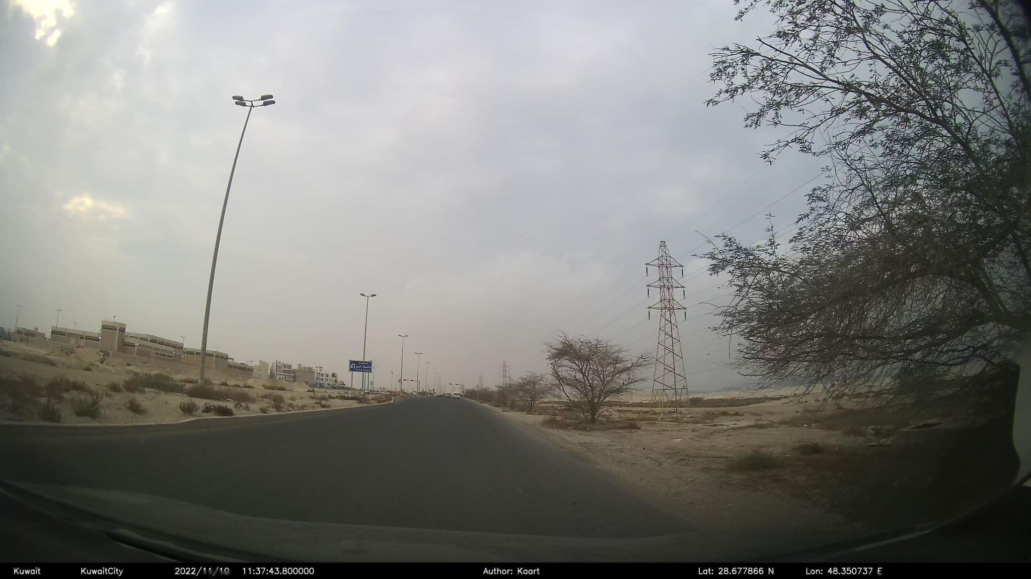 Street view near شاليه الهزيم, Al Wafrah — © kaart_2 (CC BY-SA · Mapillary)