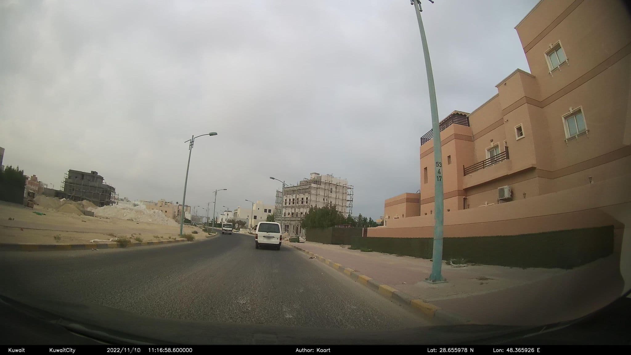 Street view near شاليه المززاييين والقز عامر, Al Wafrah — © kaart_2 (CC BY-SA · Mapillary)