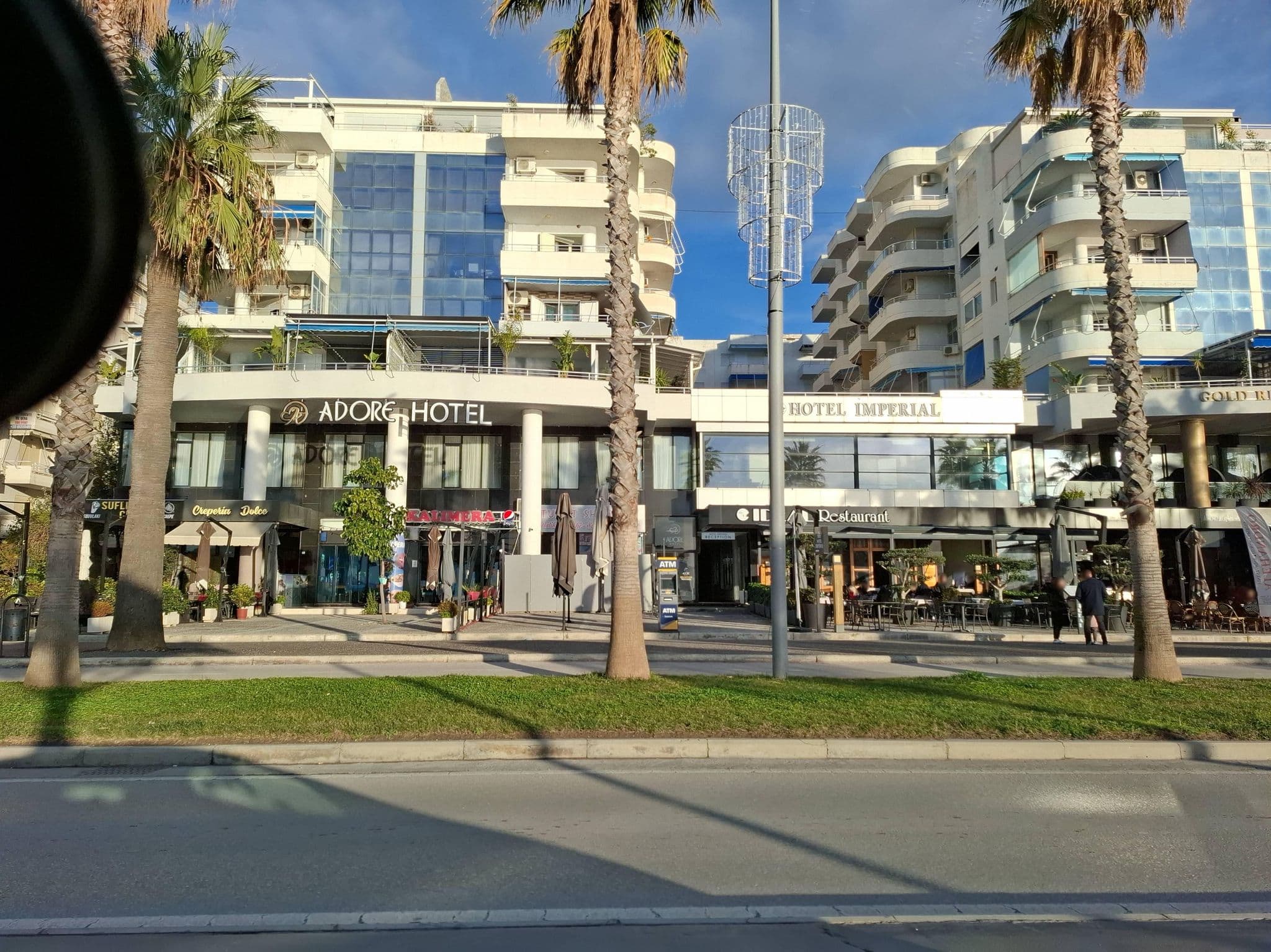 Street view near Hotel Imperial, Vlorë — © denisju_osm (CC BY-SA · Mapillary)