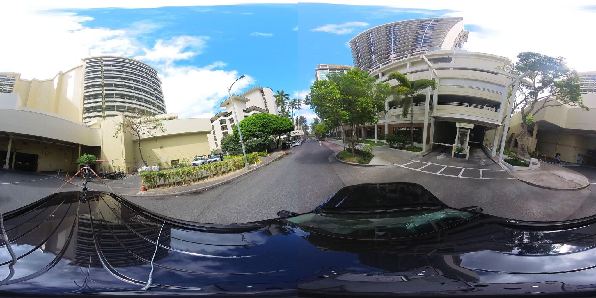 Street view near Helumoa Playground, Waikīkī — © hmhtb (CC BY-SA · Mapillary)
