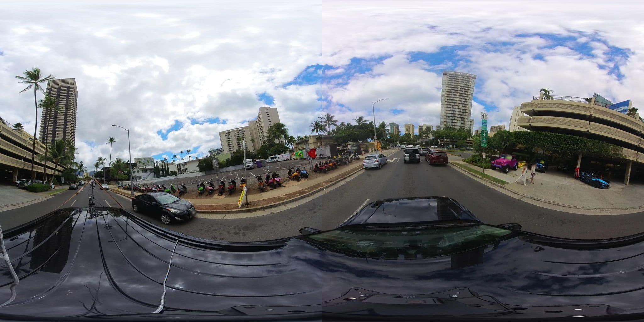 Street view near Hawaiian Monarch Hotel, Waikīkī — © hmhtb (CC BY-SA · Mapillary)
