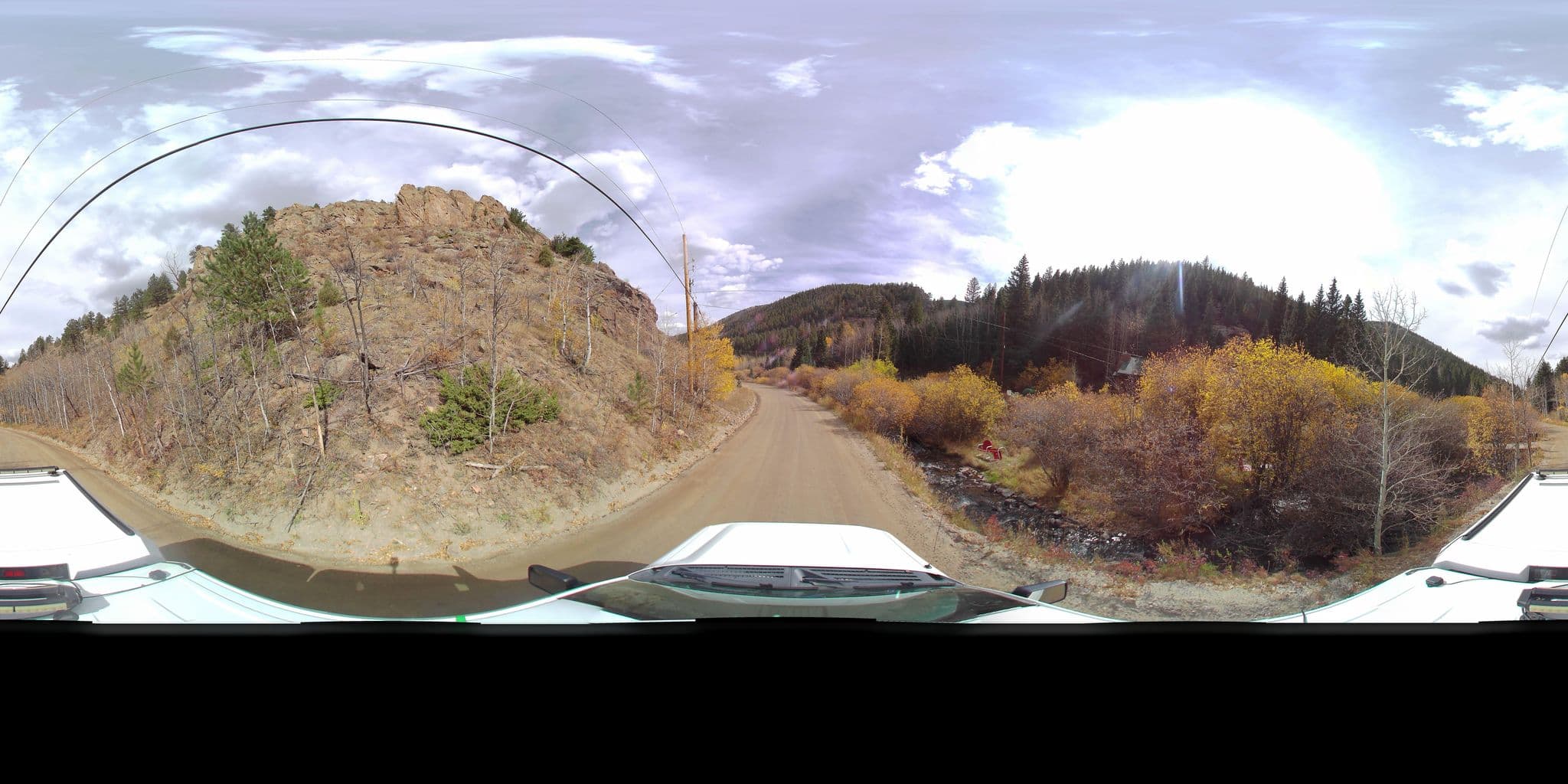 Street view near Flying Moon Cabins, Idaho Springs — © HKocen (CC BY-SA · Mapillary)