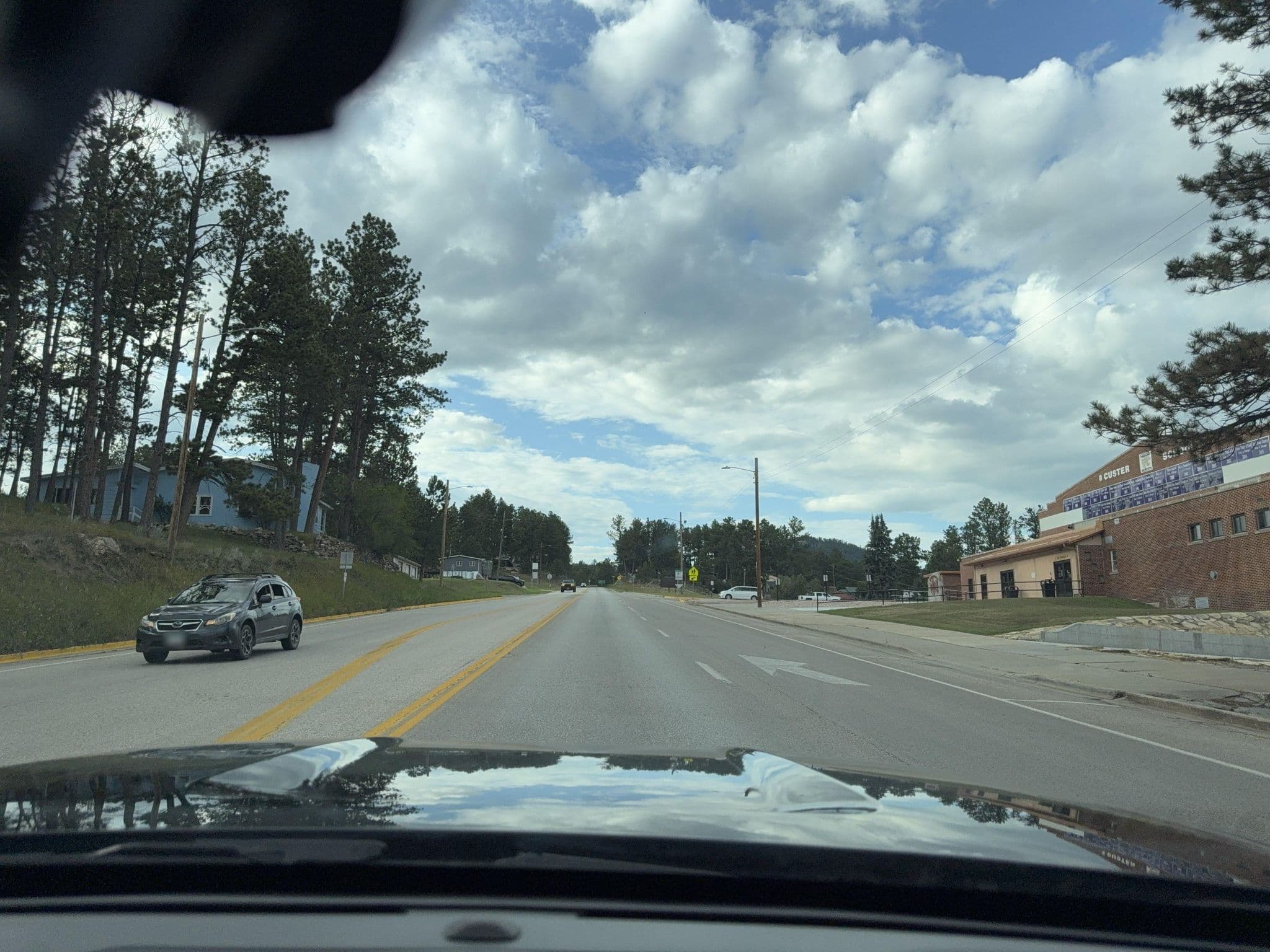 Street view near All American Inn, Custer — © whitecotton (CC BY-SA · Mapillary)