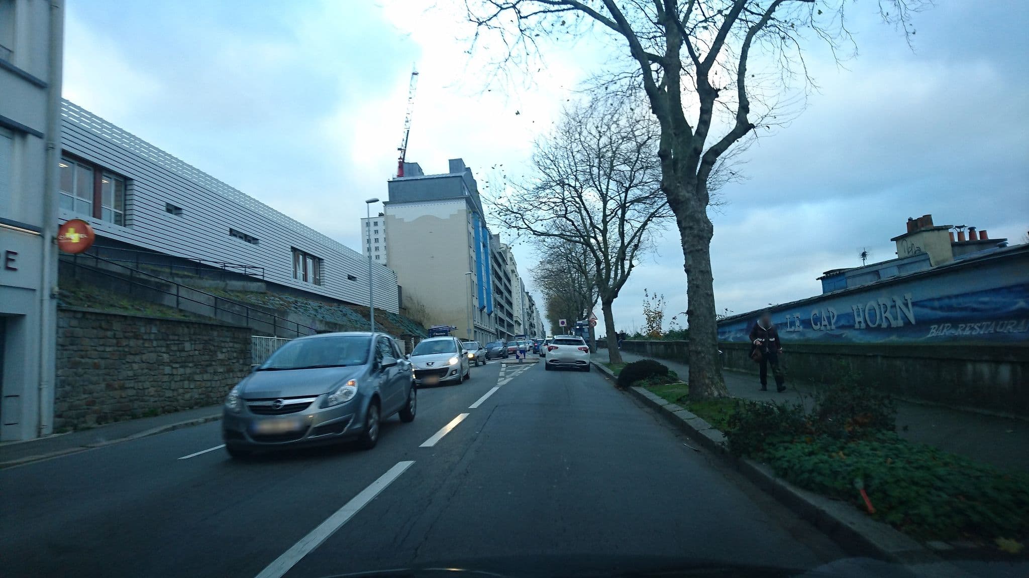 Street view near Hôtel de la Gare, Brest — © ljbouere (CC BY-SA · Mapillary)