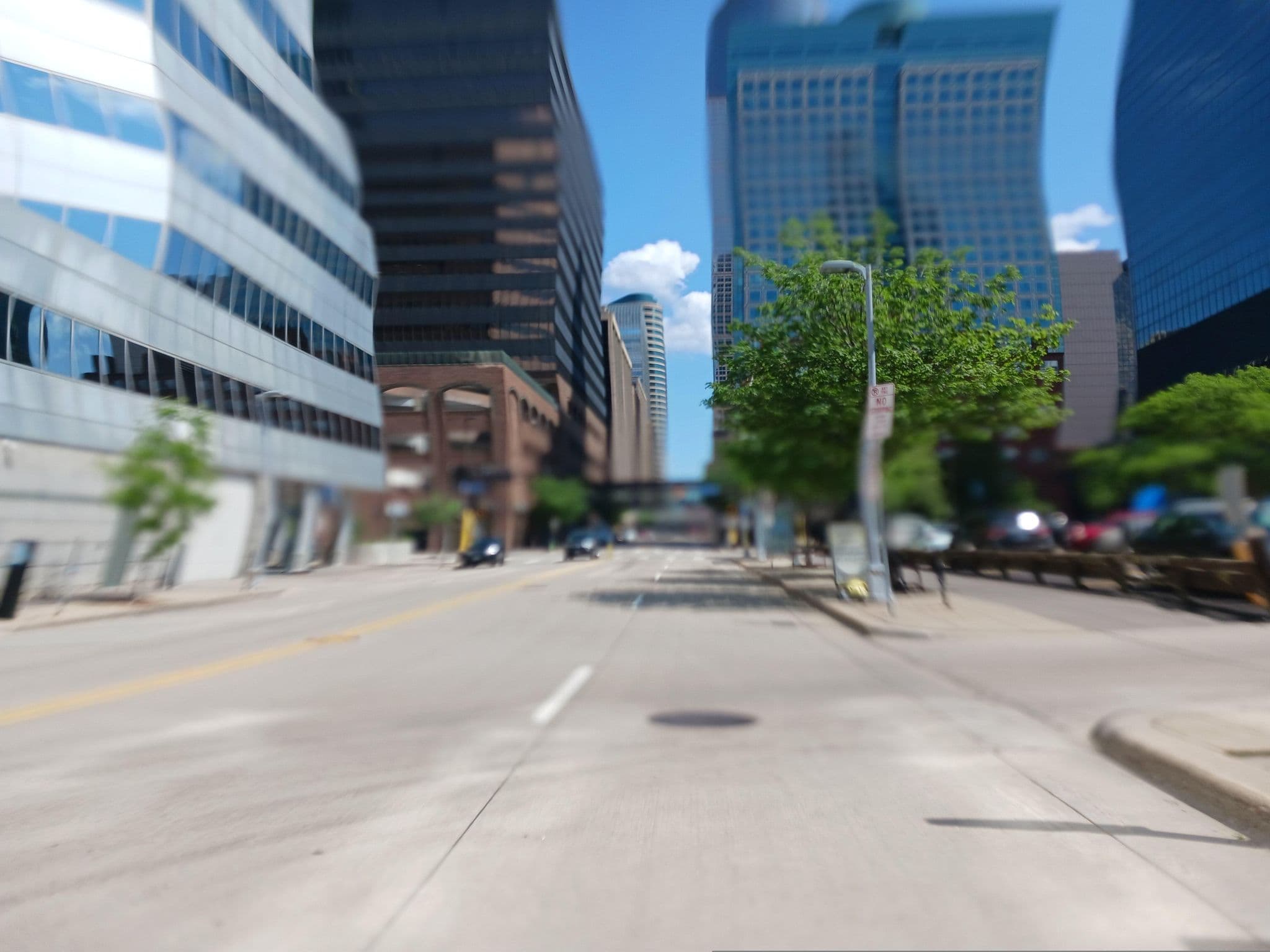 Street view near Hilton Room 503, Minneapolis — © ekumbu (CC BY-SA · Mapillary)
