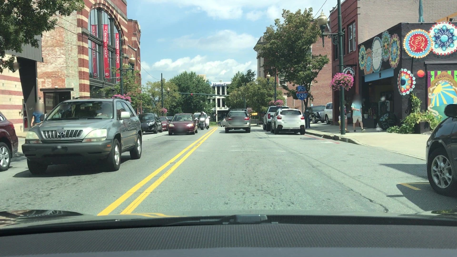 Street view near The Sinclair, Asheville — © lvl5 (CC BY-SA · Mapillary)