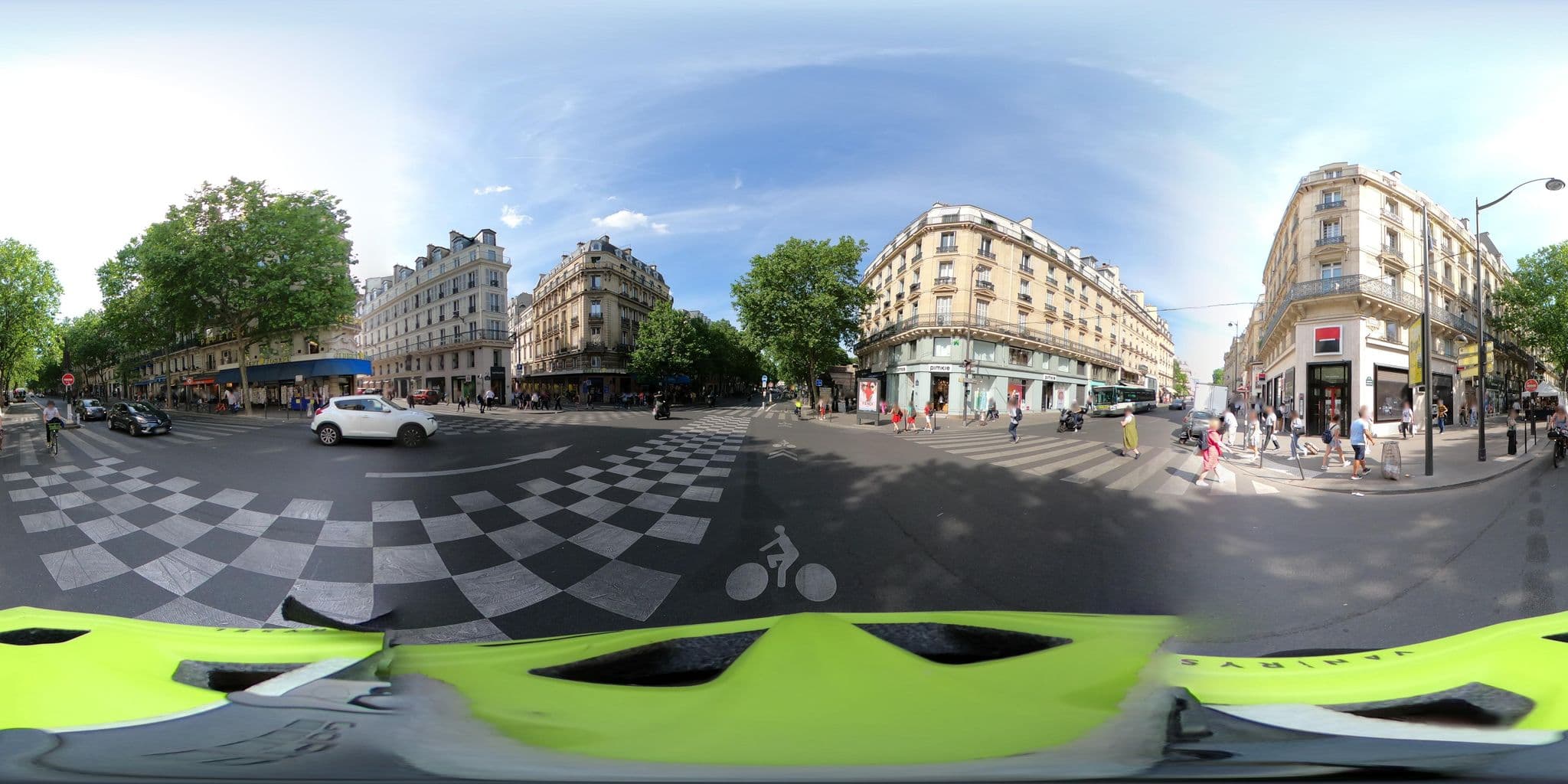 Street view near Hôtel Belloy Saint-Germain, Paris — © Stefdegreef (CC BY-SA · Mapillary)