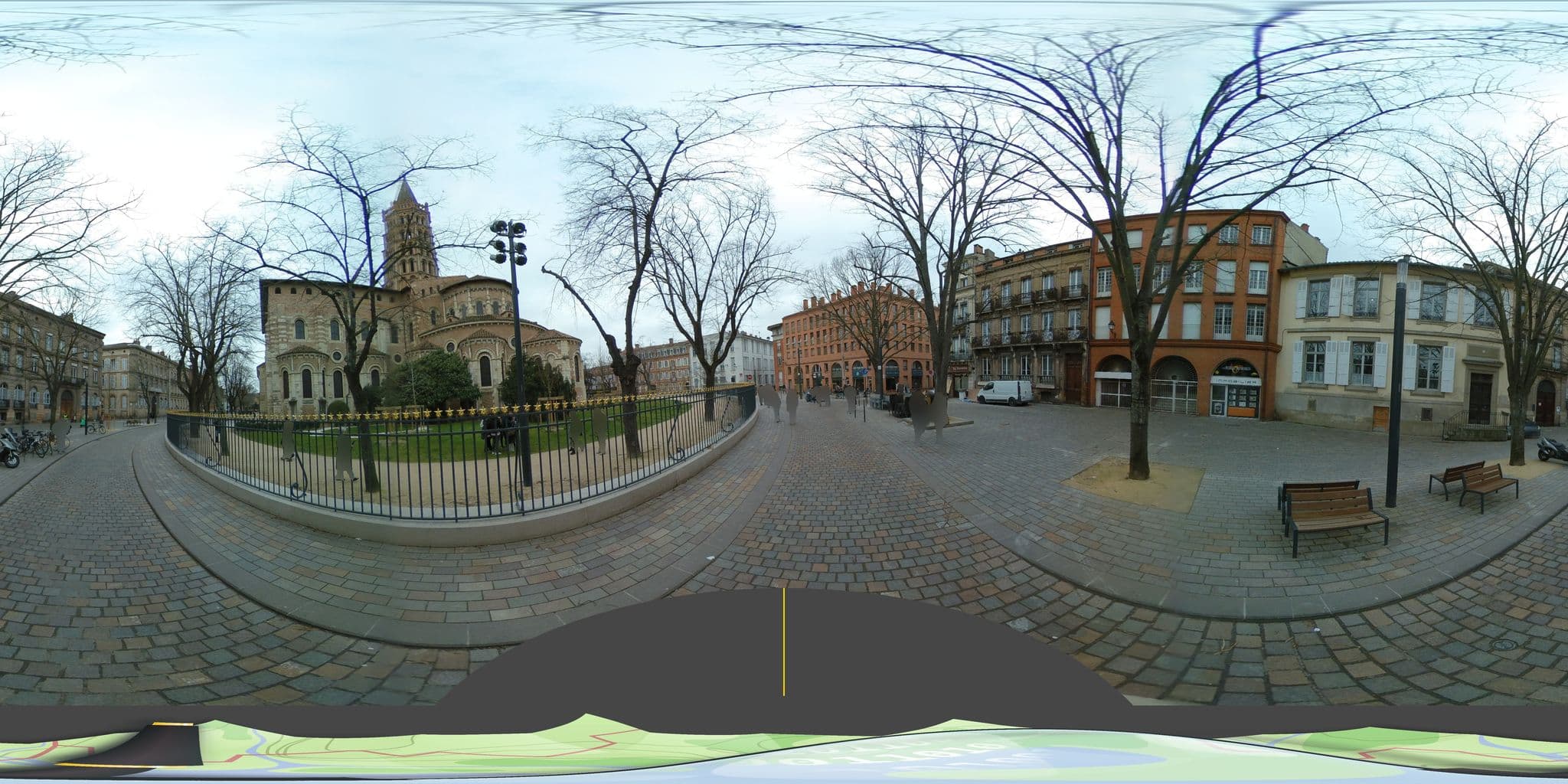 Street view near Hôtel Saint-Sernin, Toulouse — © tyndare (CC BY-SA · Mapillary)